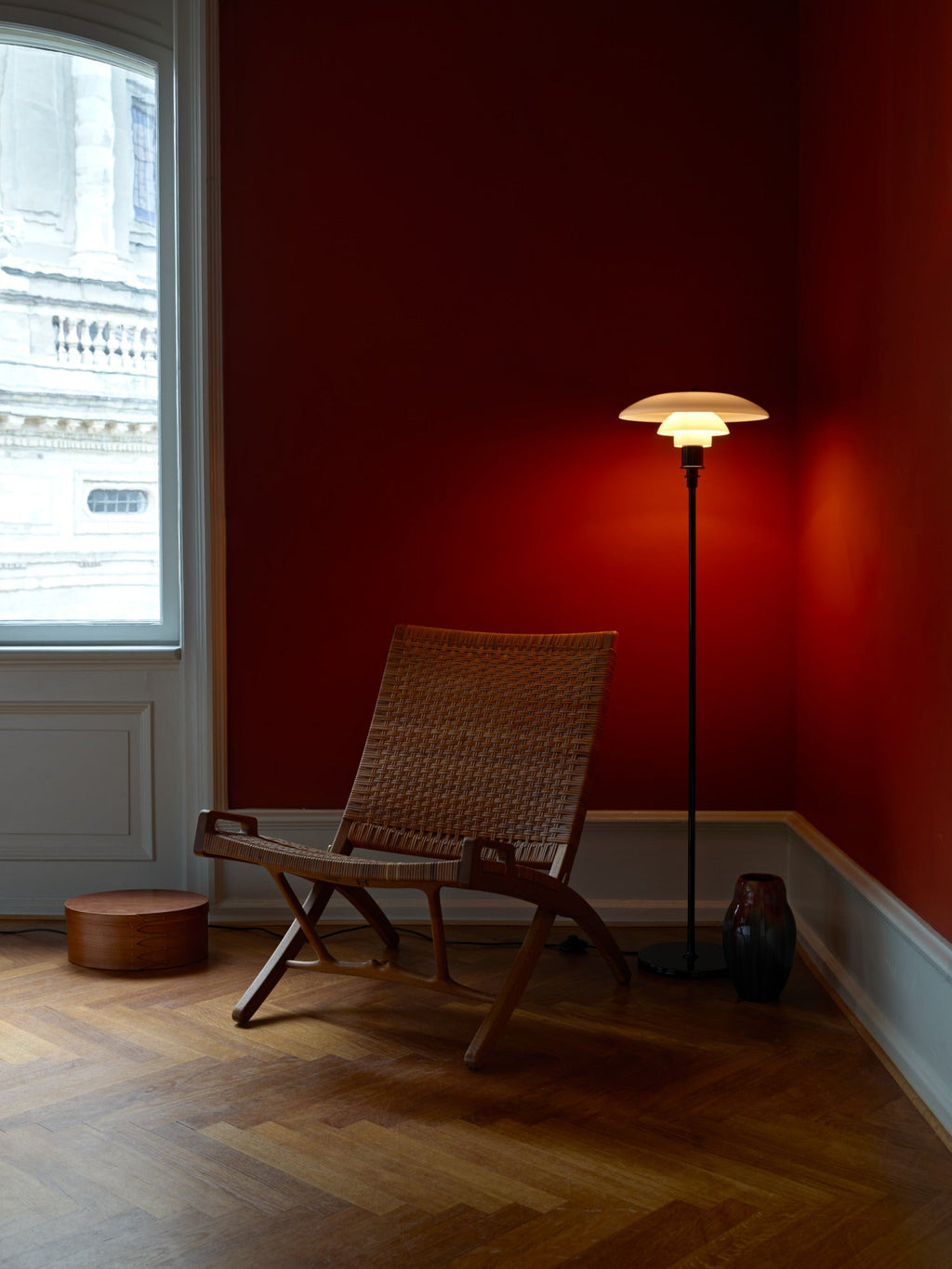 Louis Poulsen - PH 3½-2½ Gulvlampe - Sort Metalliseret