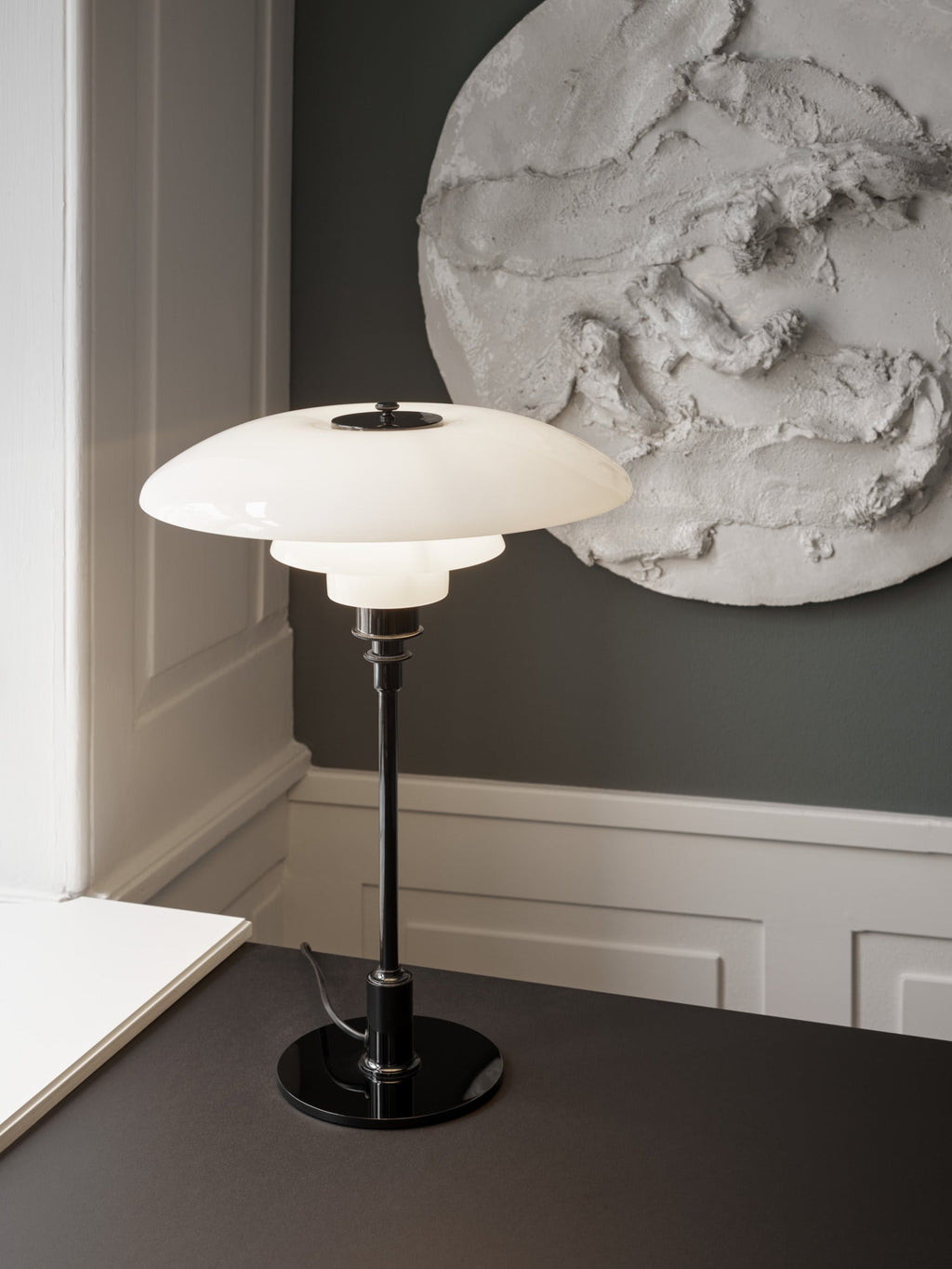 Louis Poulsen PH 3½-2½ Bordlampe Sort Metalliseret
