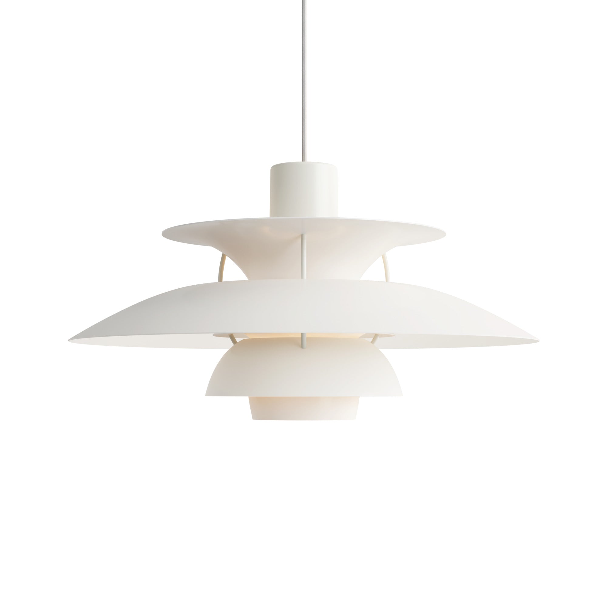Louis Poulsen PH 5 Pendel - Monokrom Hvid