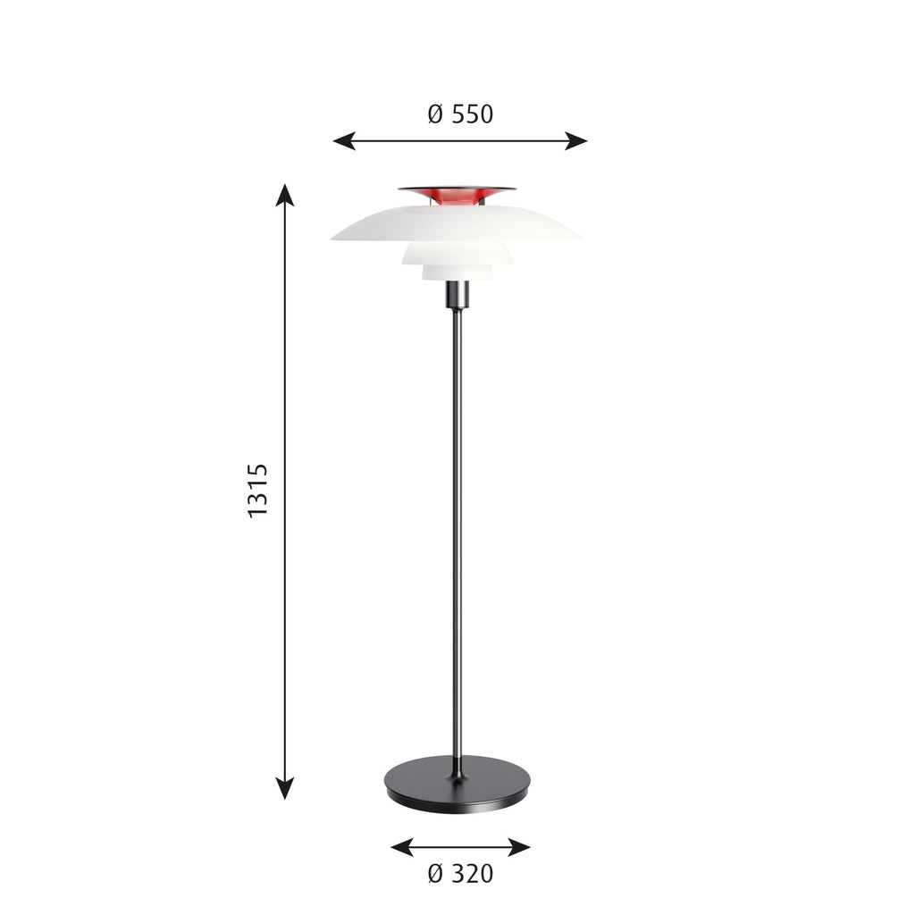 Louis Poulsen - PH 80 Gulvlampe  - Original