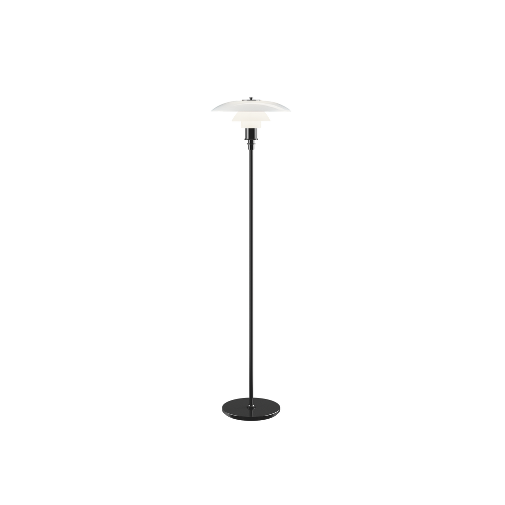 Louis Poulsen - PH 3½-2½ Gulvlampe - Sort Metalliseret