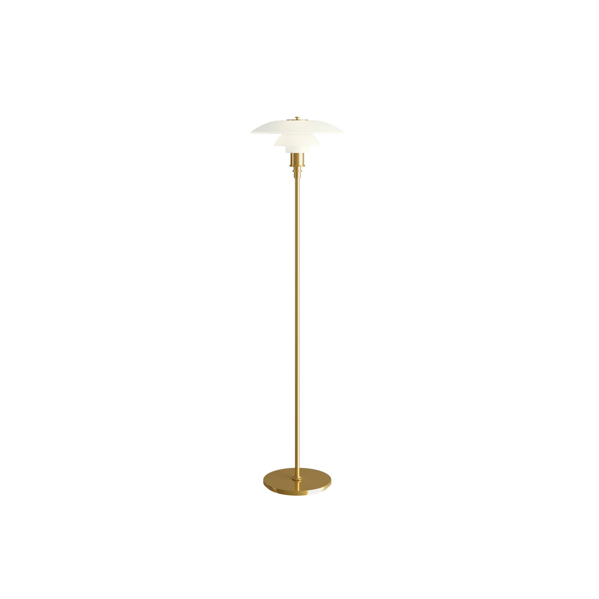 Louis Poulsen - PH 3½-2½ Gulvlampe - Messing Metalliseret