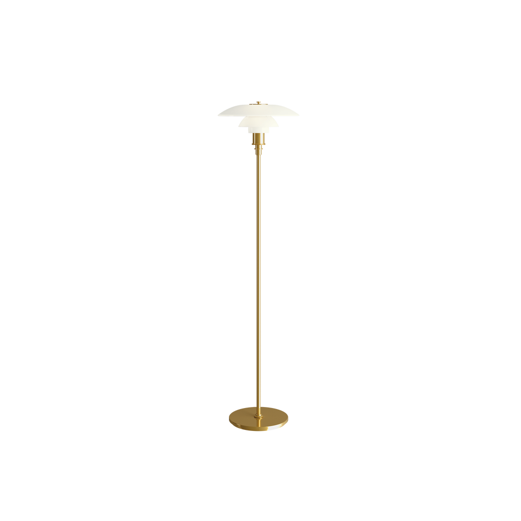 Louis Poulsen - PH 3½-2½ Gulvlampe - Messing Metalliseret