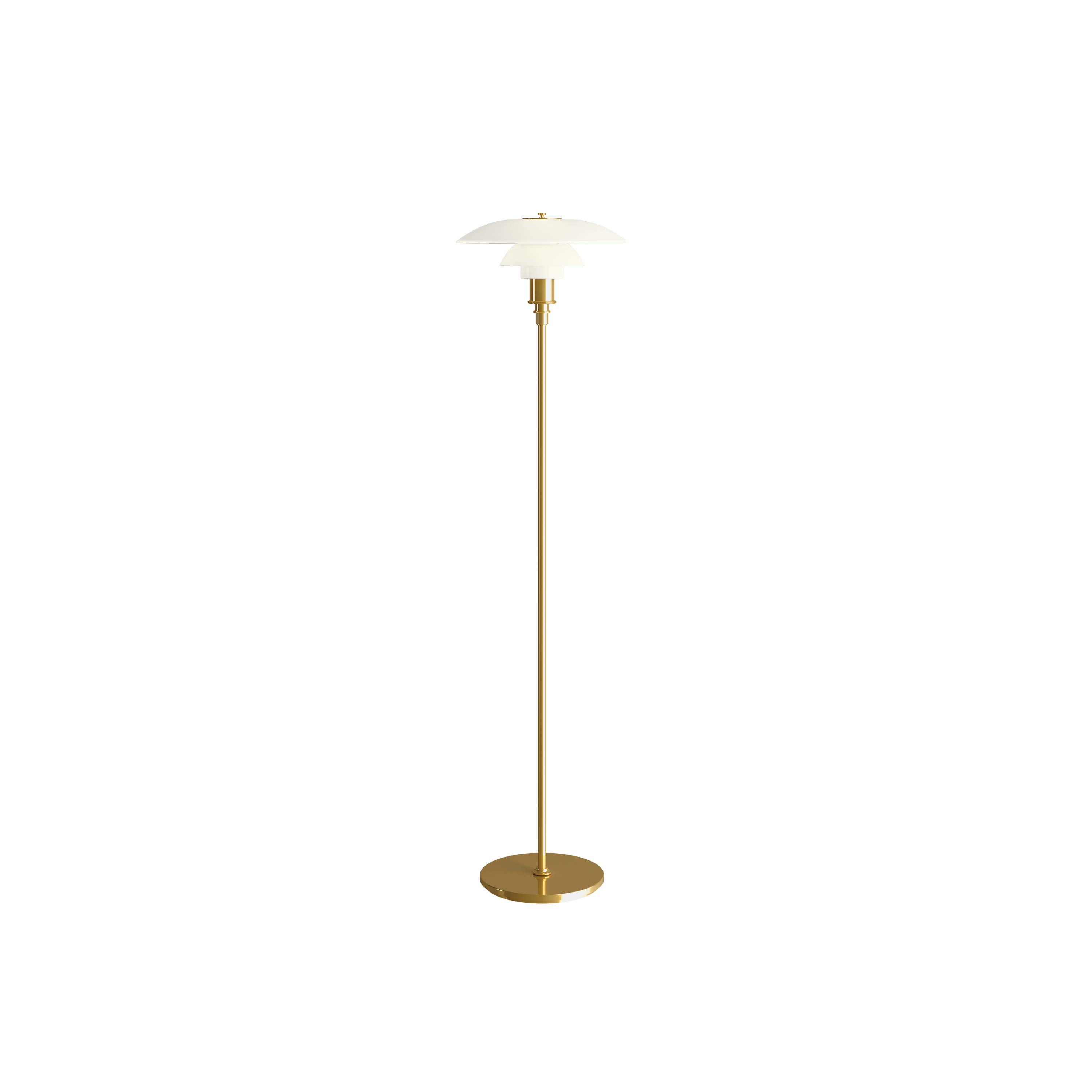 Louis Poulsen - PH 3½-2½ Gulvlampe - Messing Metalliseret