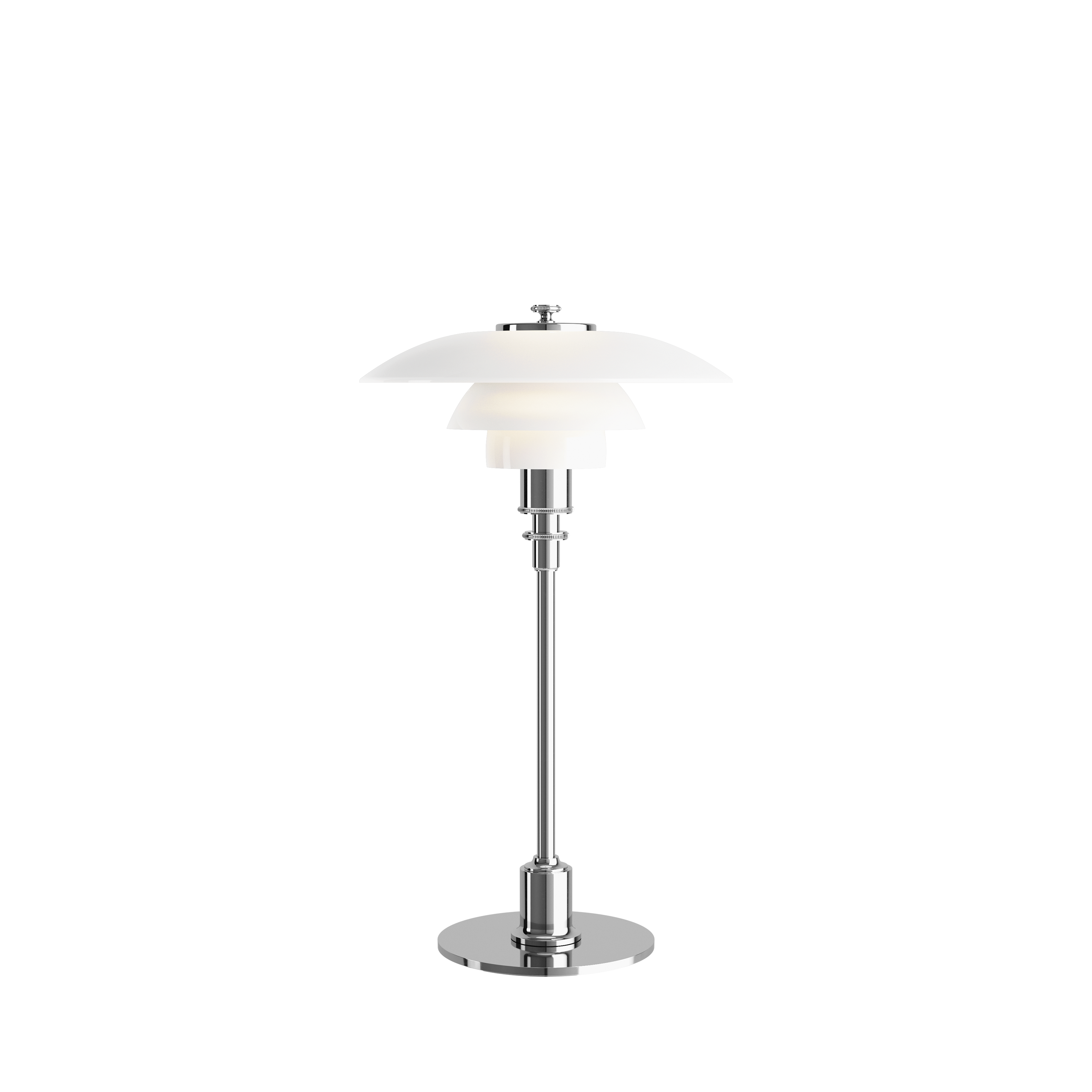 Louis Poulsen PH 2/1 Bordlampe Højglansforkromet