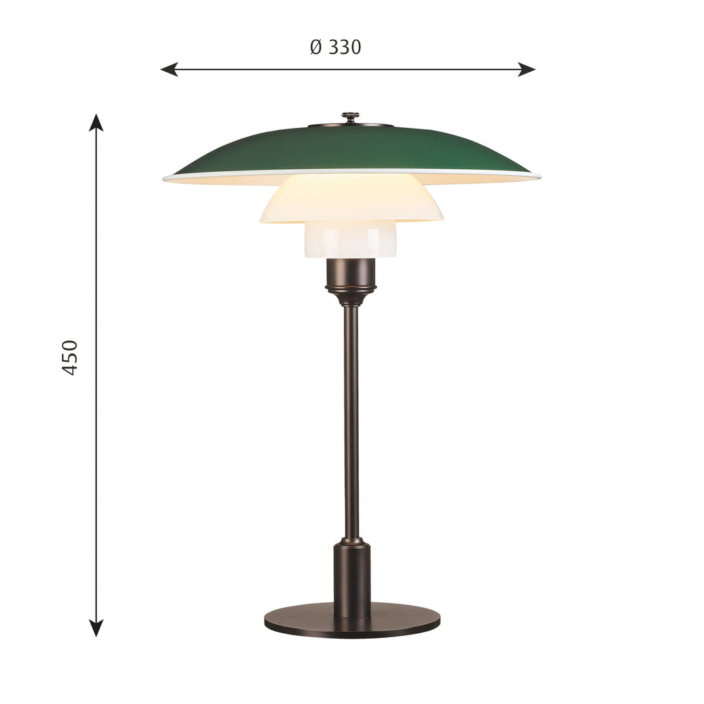 Louis Poulsen PH 3½-2½ Bordlampe - Hvid