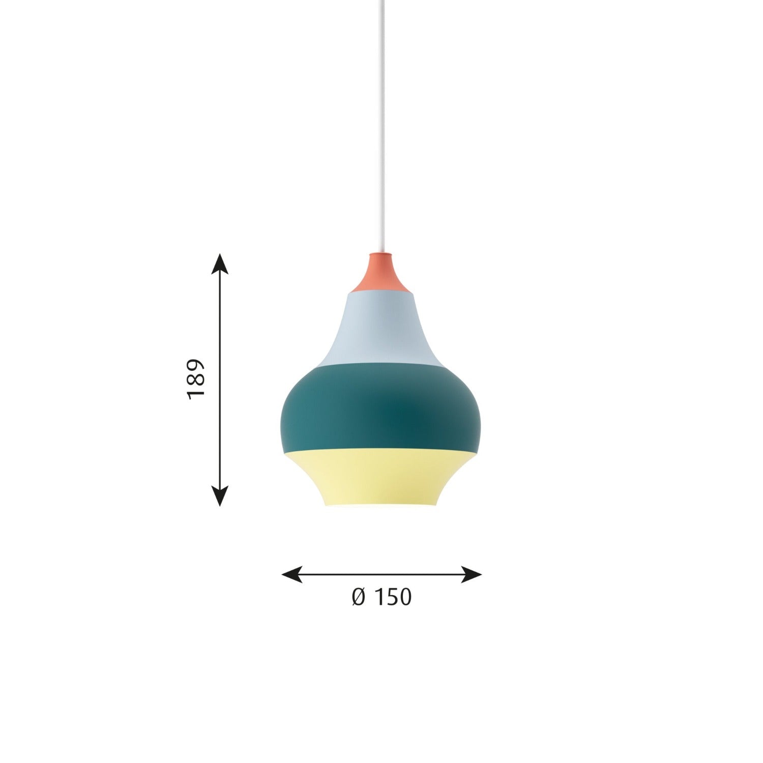 Louis Poulsen Cirque Pendel - Ø15 Rød