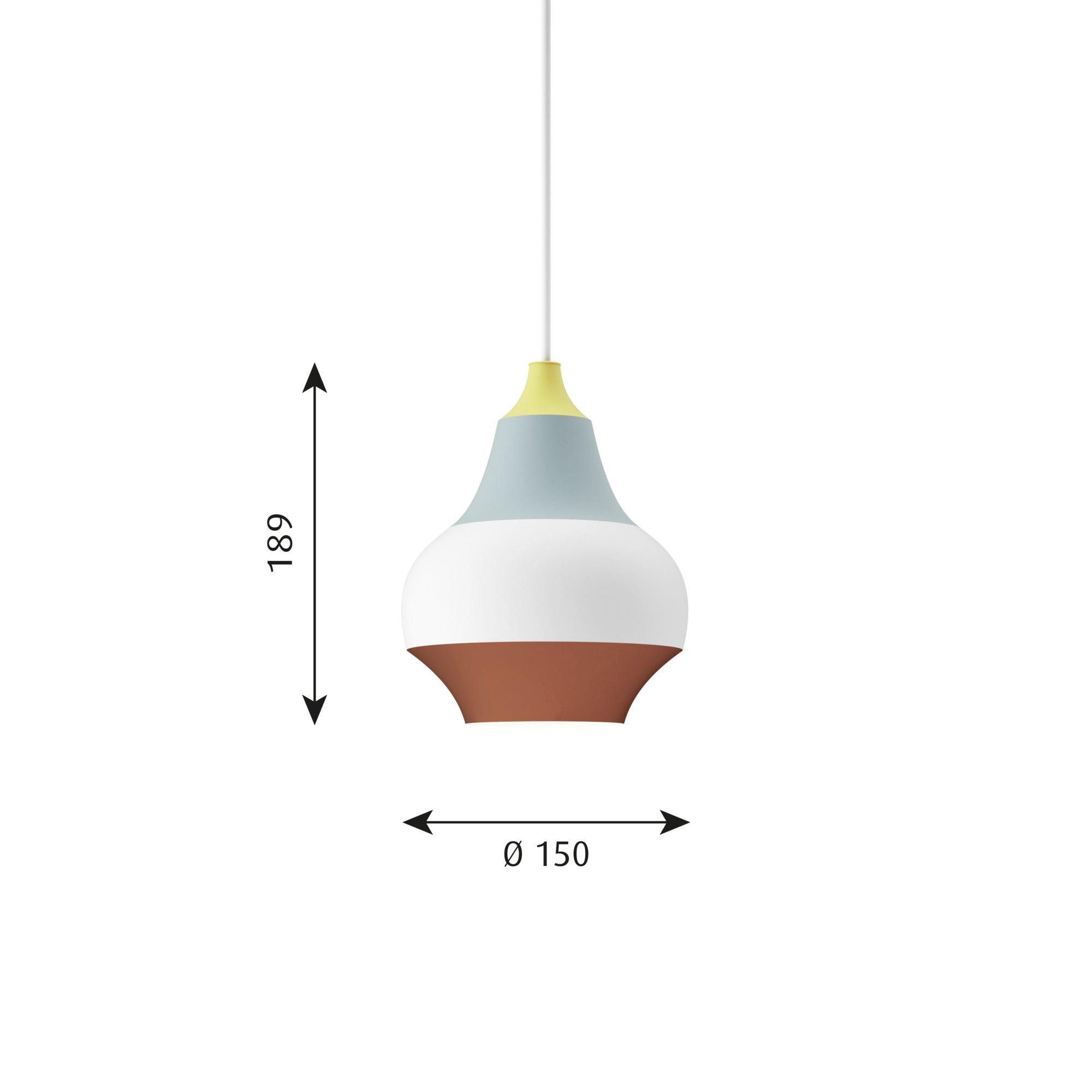 Louis Poulsen Cirque Pendel - Ø15 Gul