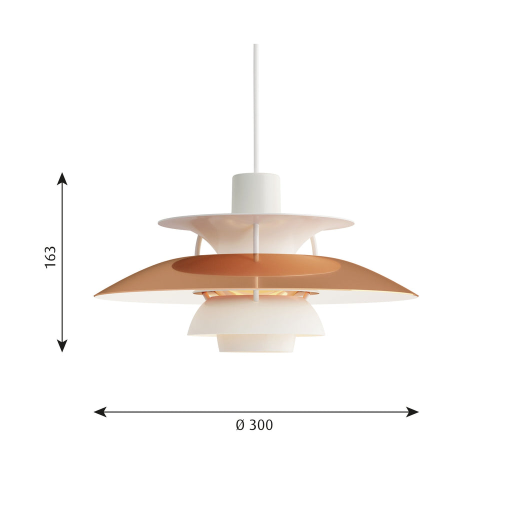 Louis Poulsen PH 5 Mini Pendel - Kobber