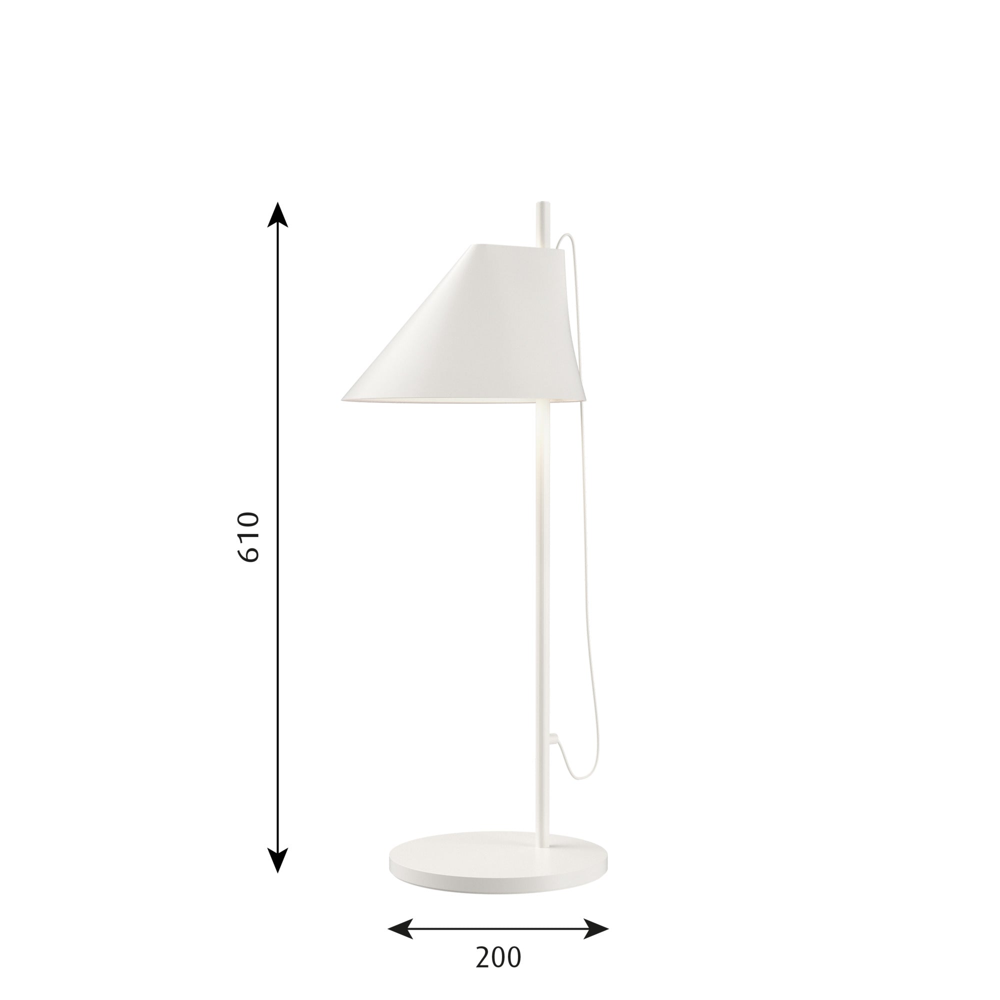 Louis Poulsen - YUH Bordlampe - Hvid
