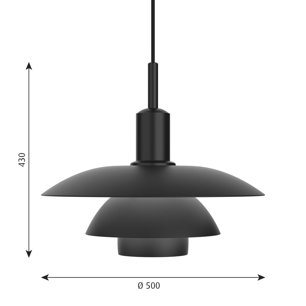 Louis Poulsen PH 5/5 Pendel - Metal Sort