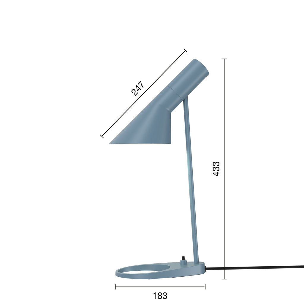Louis Poulsen - AJ Mini Bordlampe - Dusty Blue