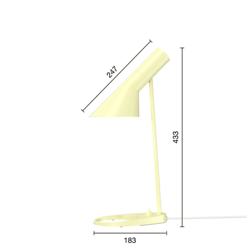 Louis Poulsen - AJ Mini Bordlampe - Soft Lemon