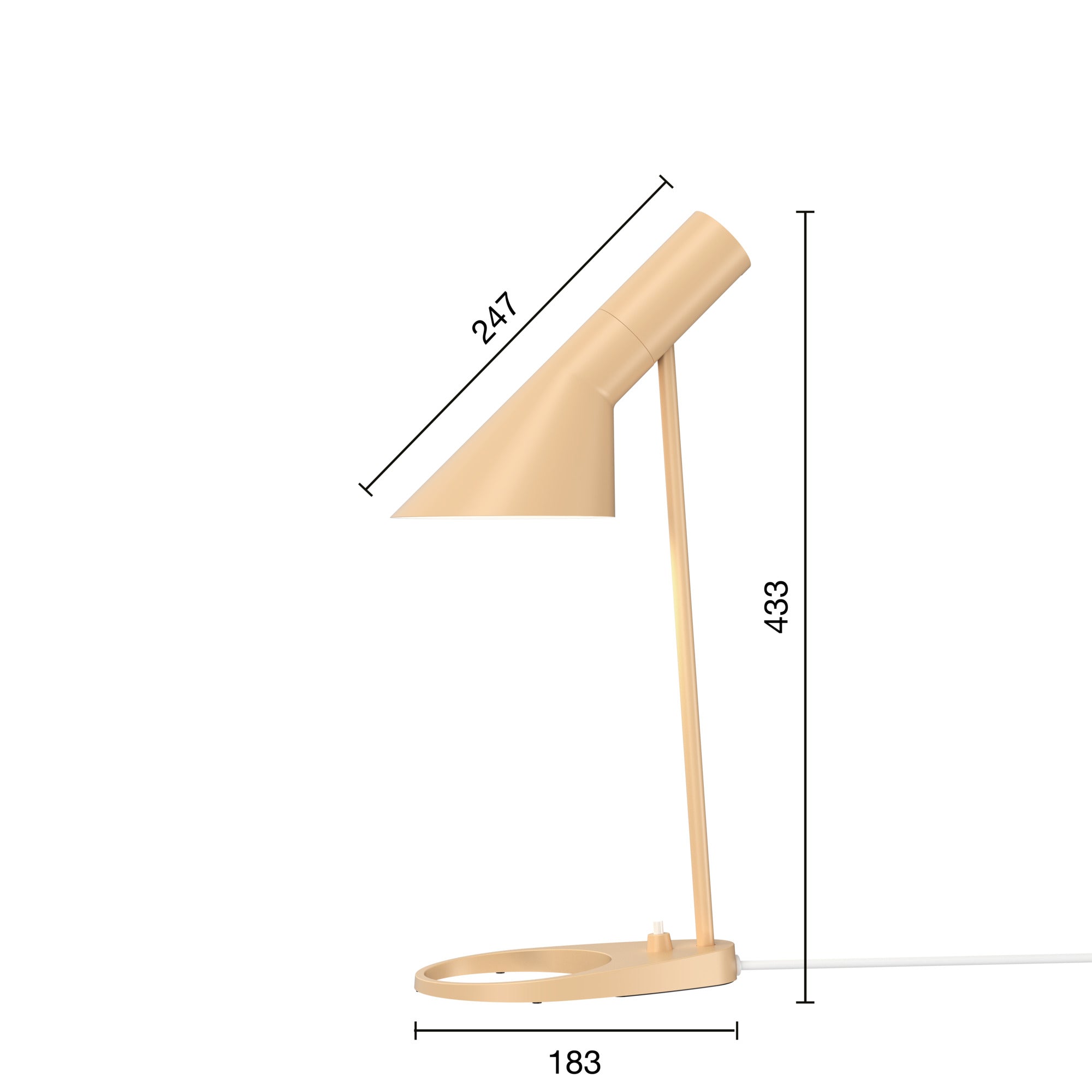 Louis Poulsen - AJ Mini Bordlampe - Warm Sand