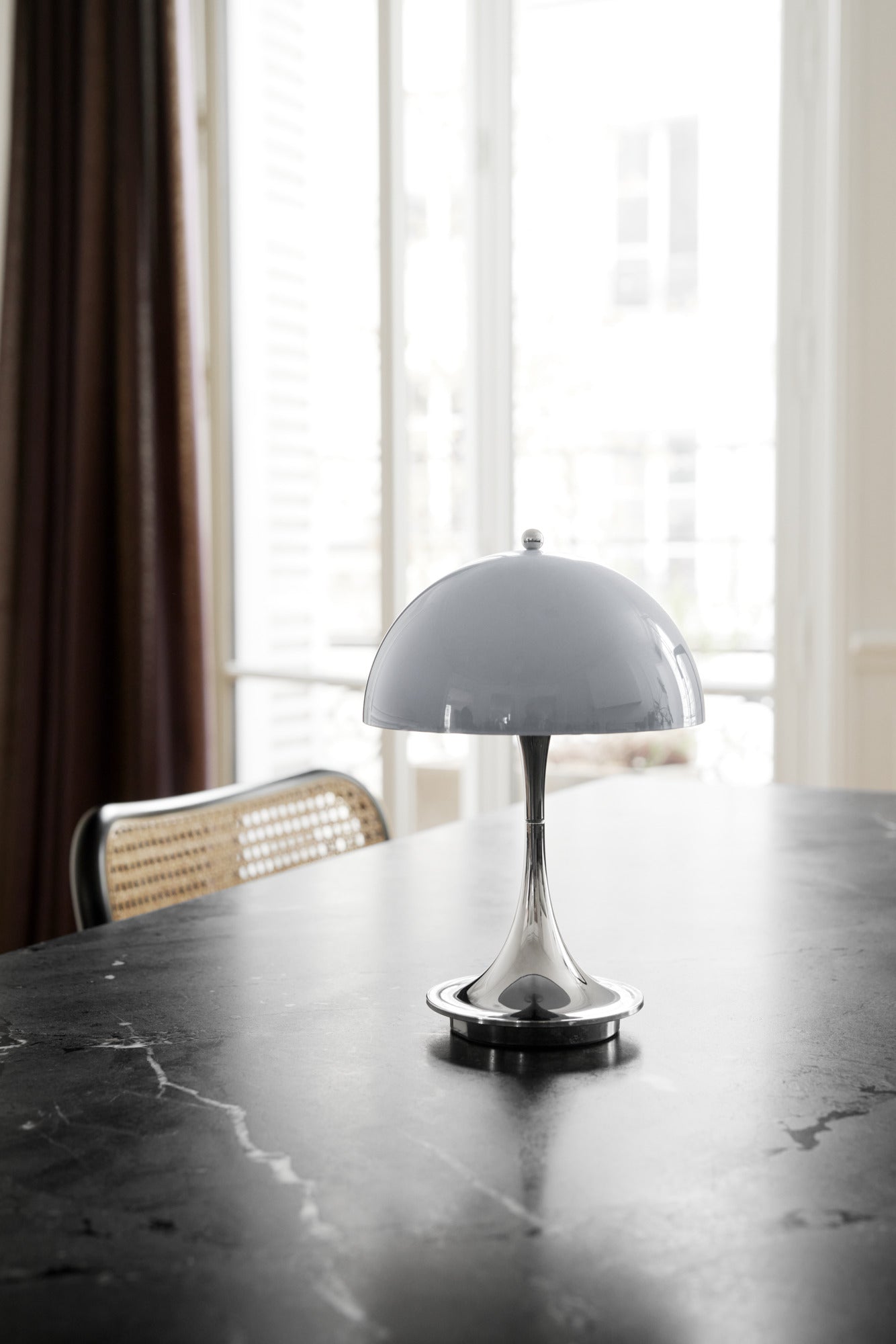 Louis Poulsen Panthella 160 Portable - Grå Opalt Akryl