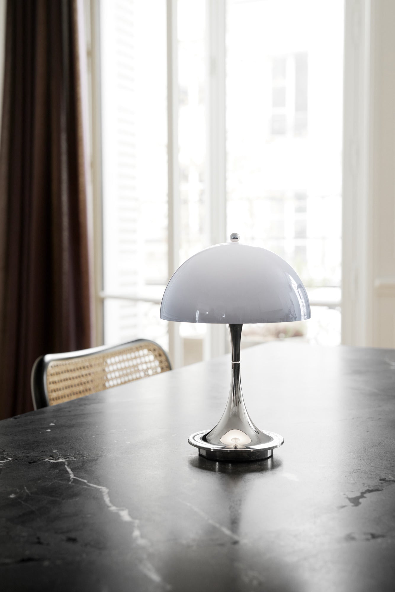 Louis Poulsen Panthella 160 Portable - Grå Opalt Akryl