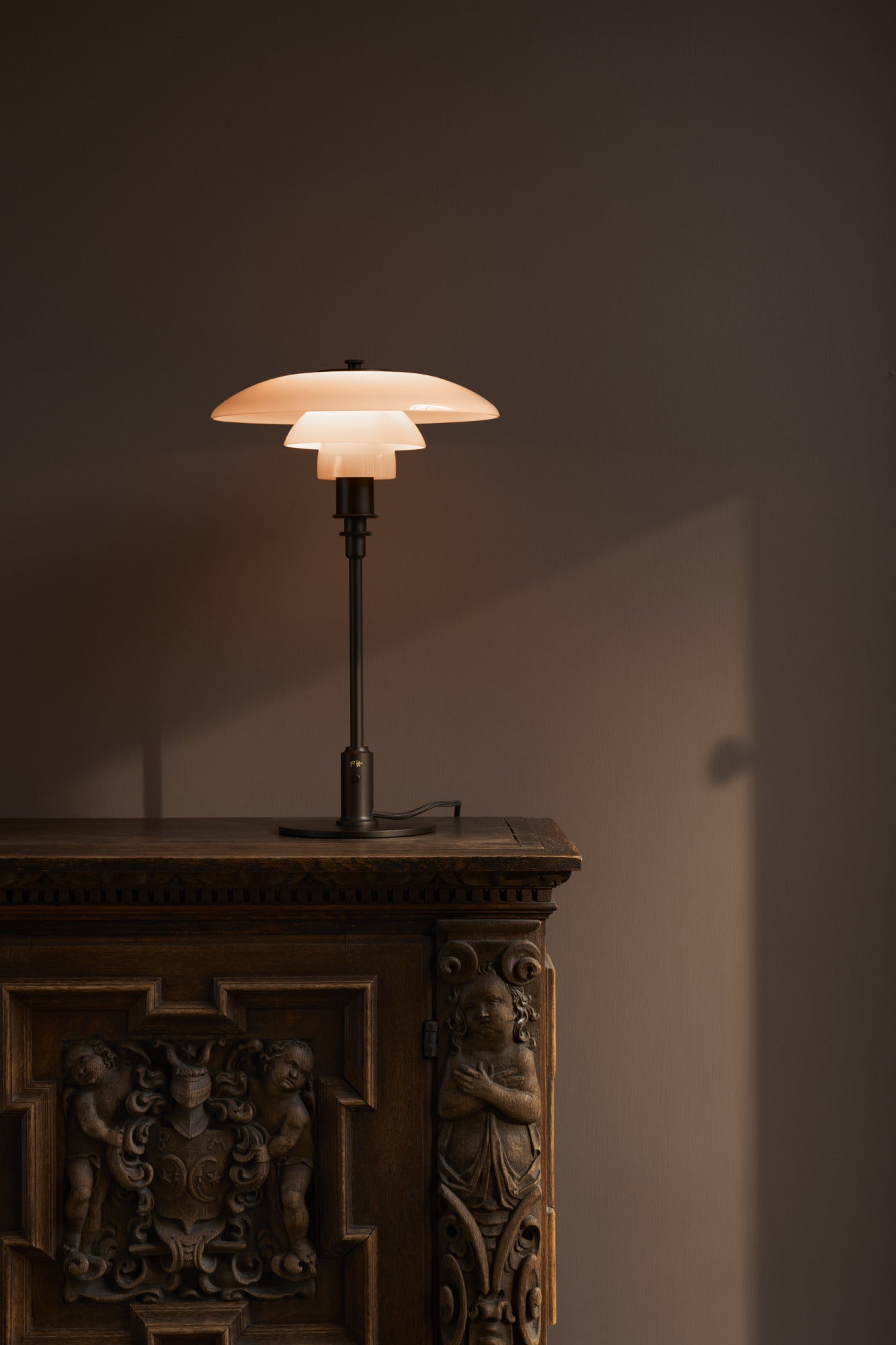Louis Poulsen PH 3-2 Bordlampe - Dusty terracotta - limited edition 2025