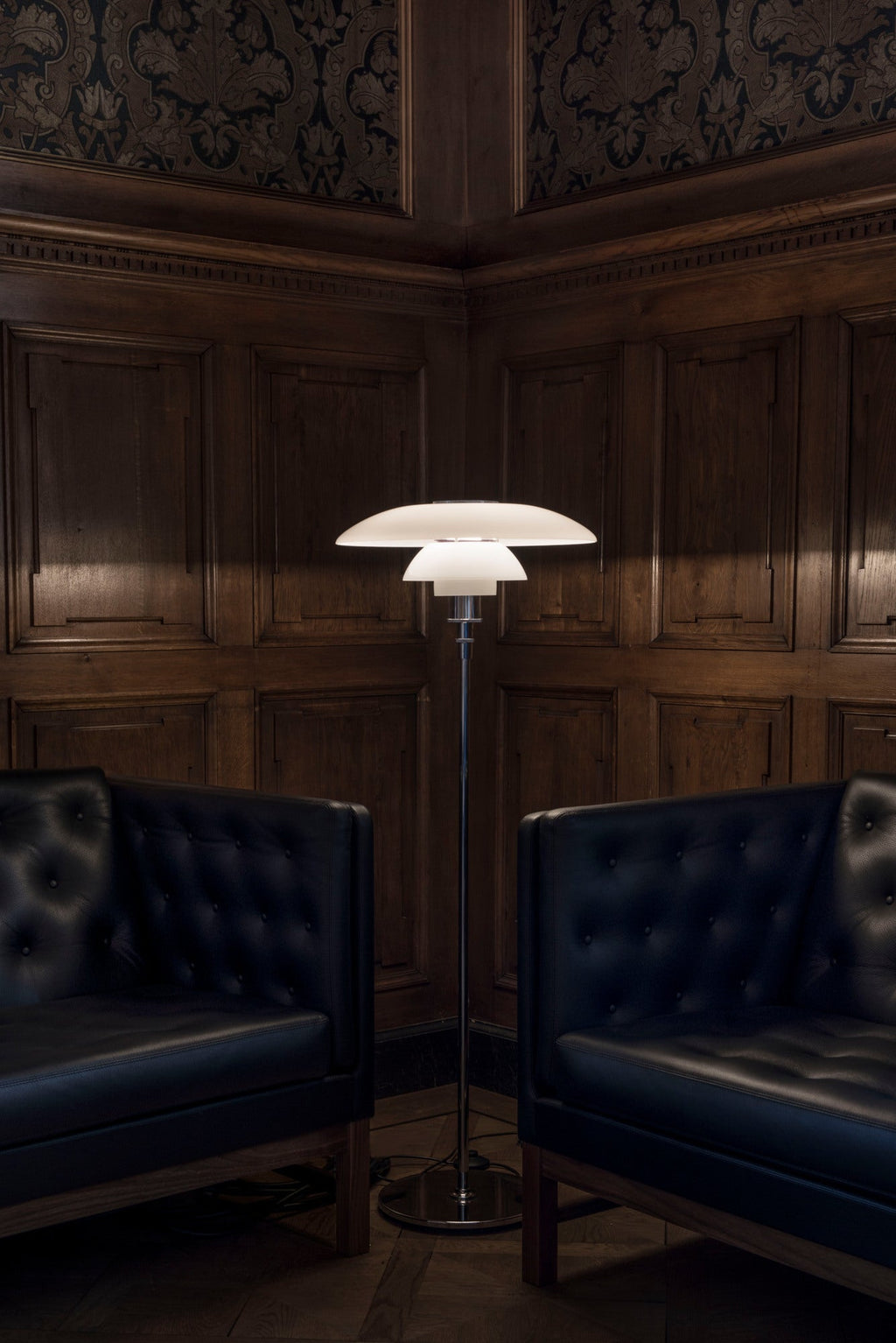 Louis Poulsen - PH 4½-3½ Gulvlampe - Højglansforkromet