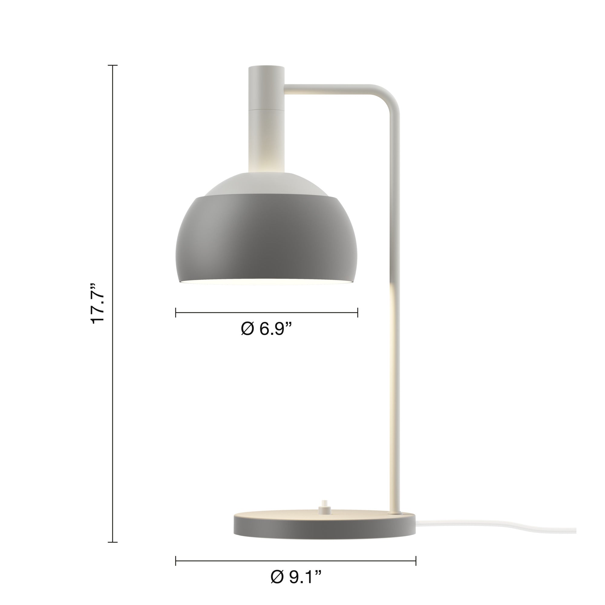 Louis Poulsen FJ Elements Bordlampe – Original Grey Ø175