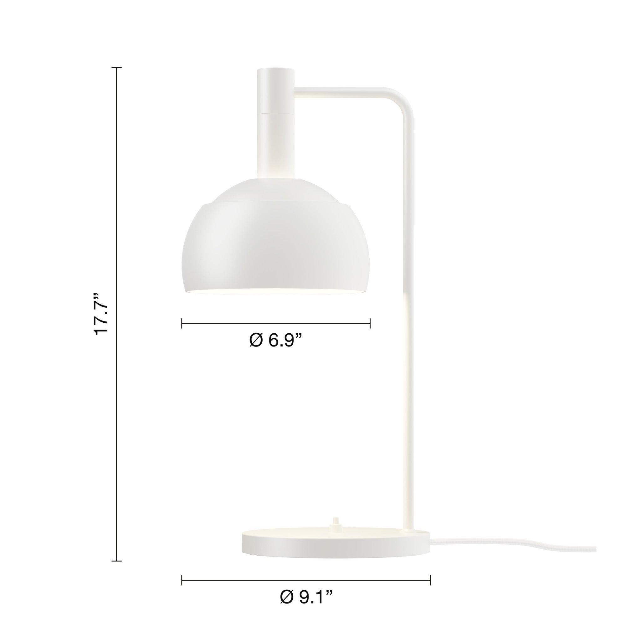 Louis Poulsen FJ Elements Bordlampe – White Ø175