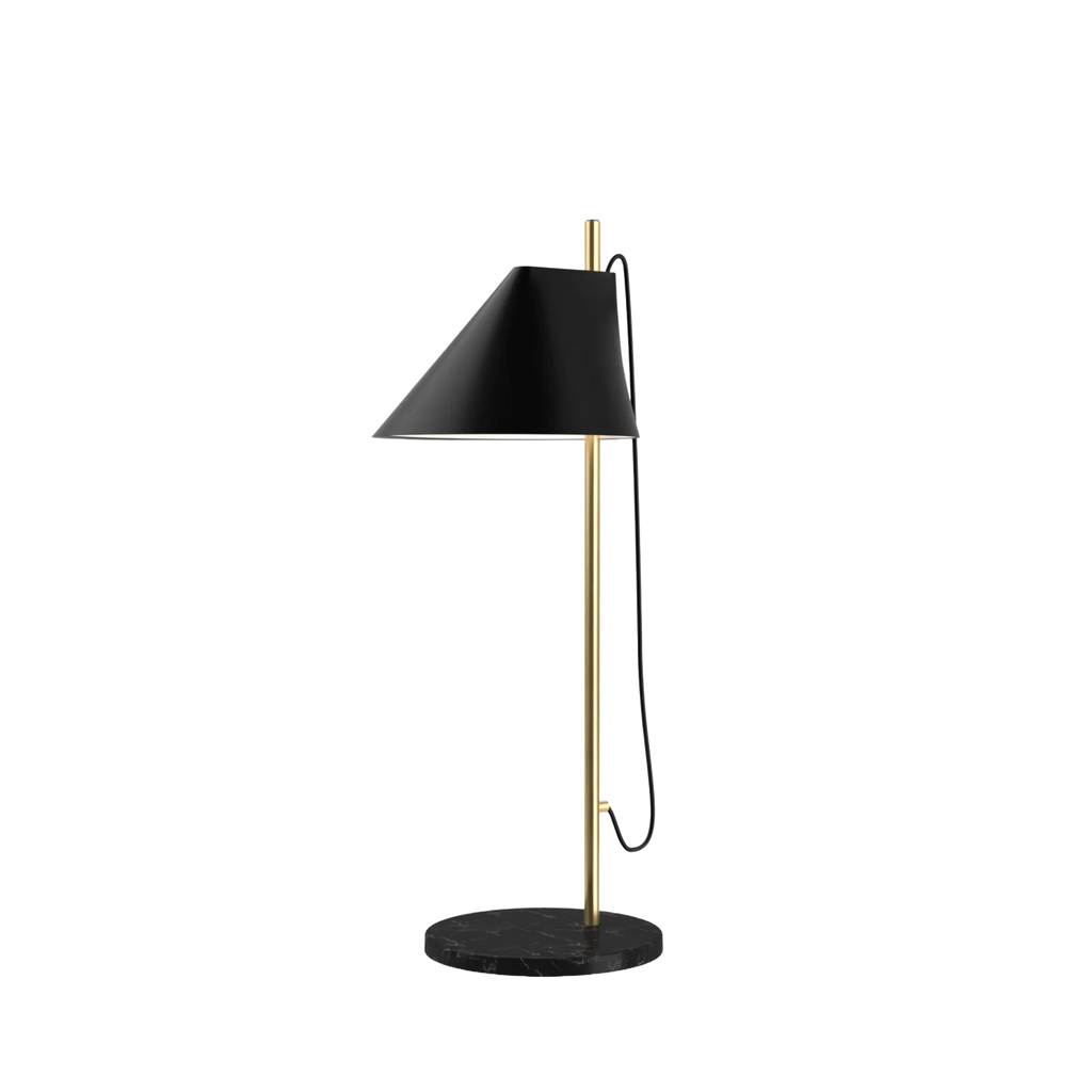 Louis Poulsen - YUH Bordlampe - Sort Marmor Fod
