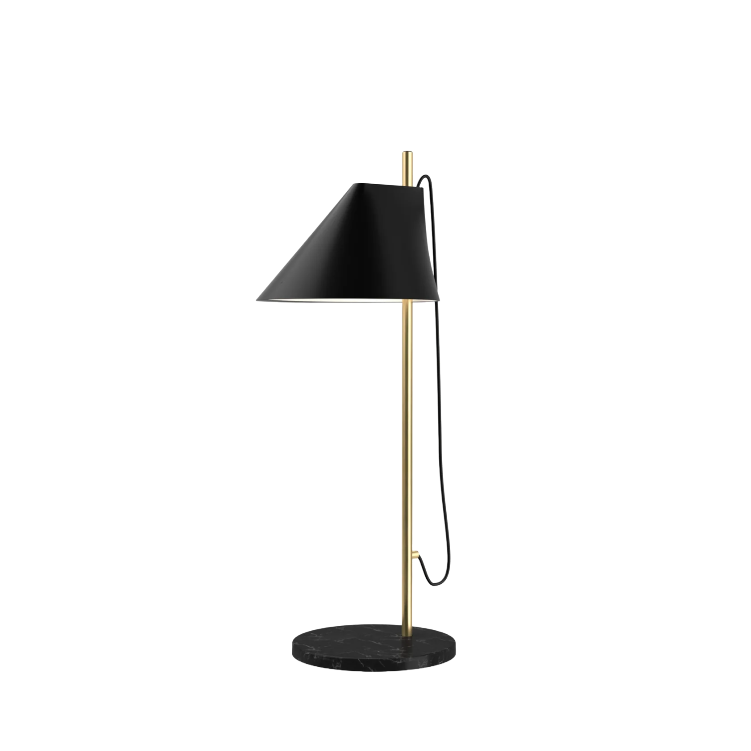 Louis Poulsen - YUH Bordlampe - Sort Marmor Fod