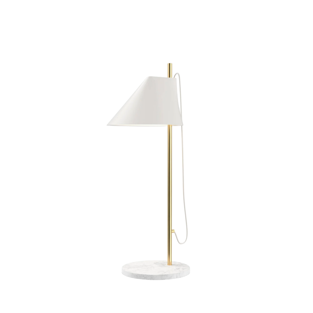 Louis Poulsen - YUH Bordlampe - Hvid Marmor Fod