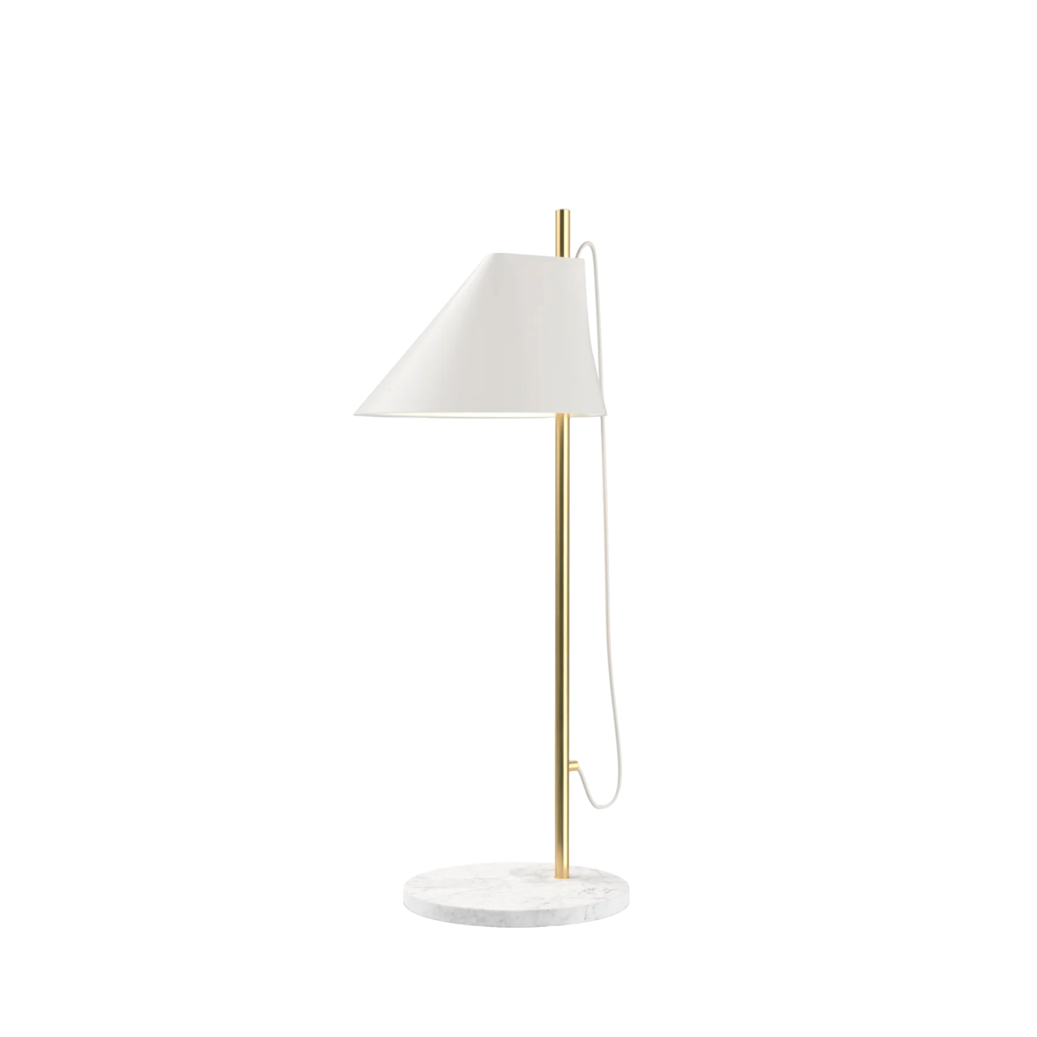 Louis Poulsen - YUH Bordlampe - Hvid Marmor Fod