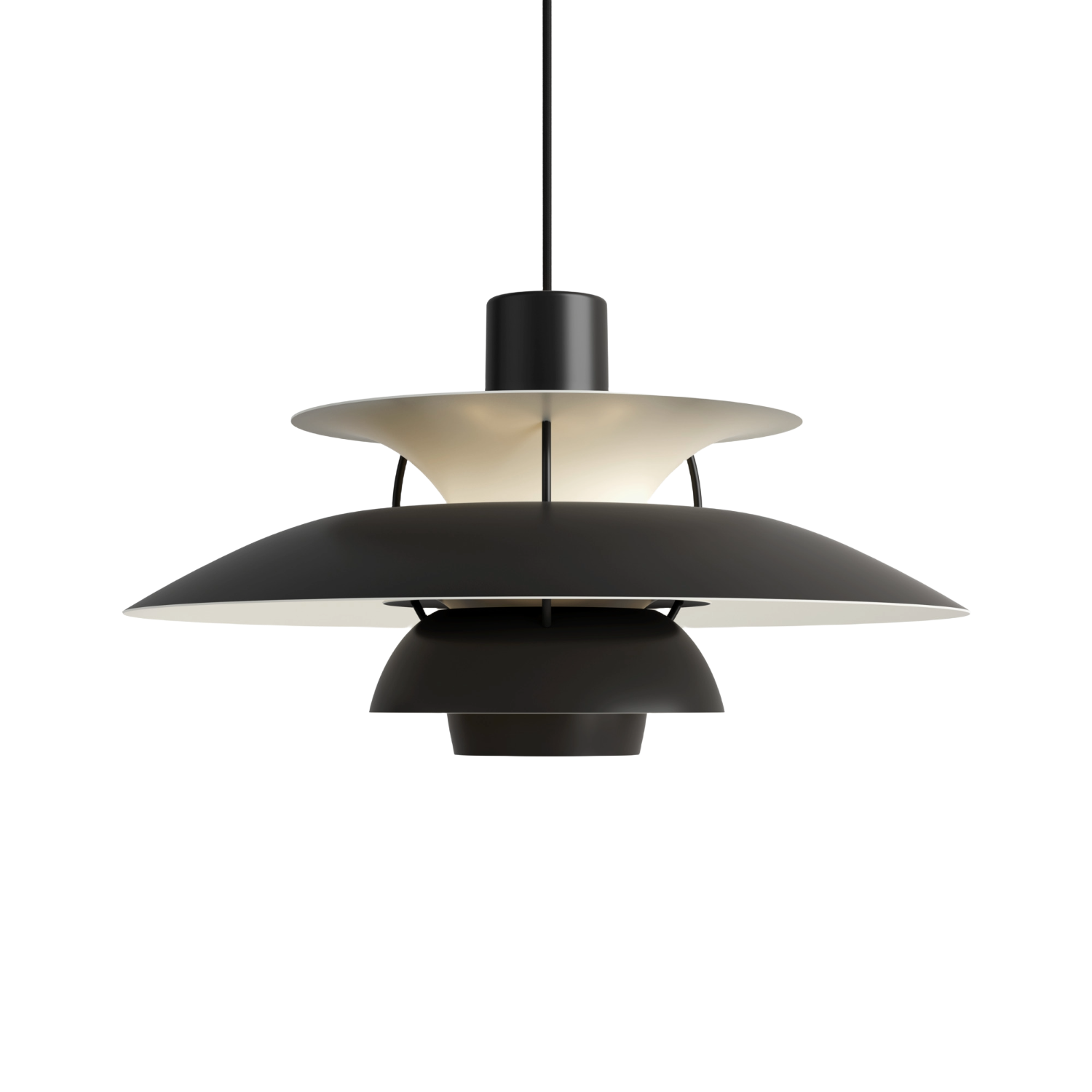 Louis Poulsen PH 5 Pendel - Monokrom Sort