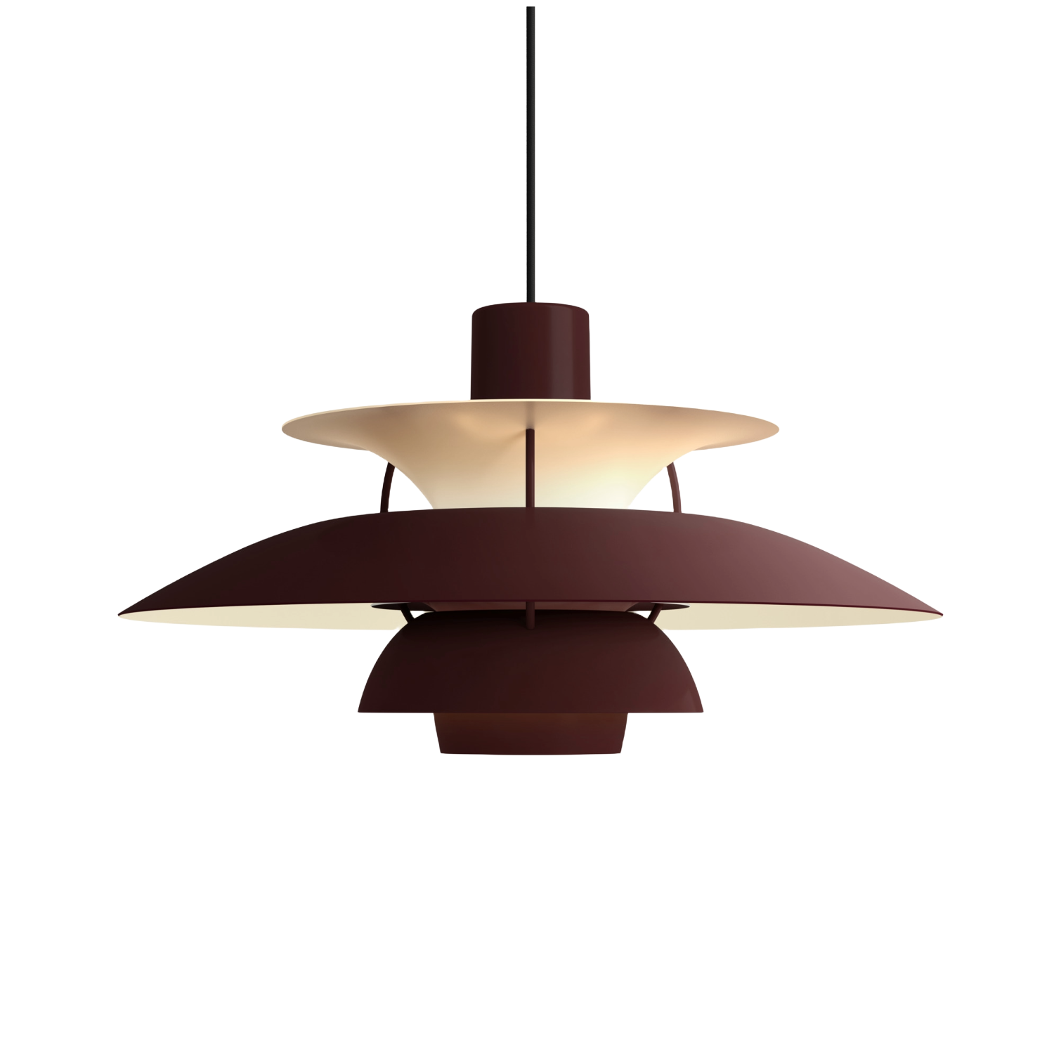 Louis Poulsen PH 5 Monochrome - Burgundy