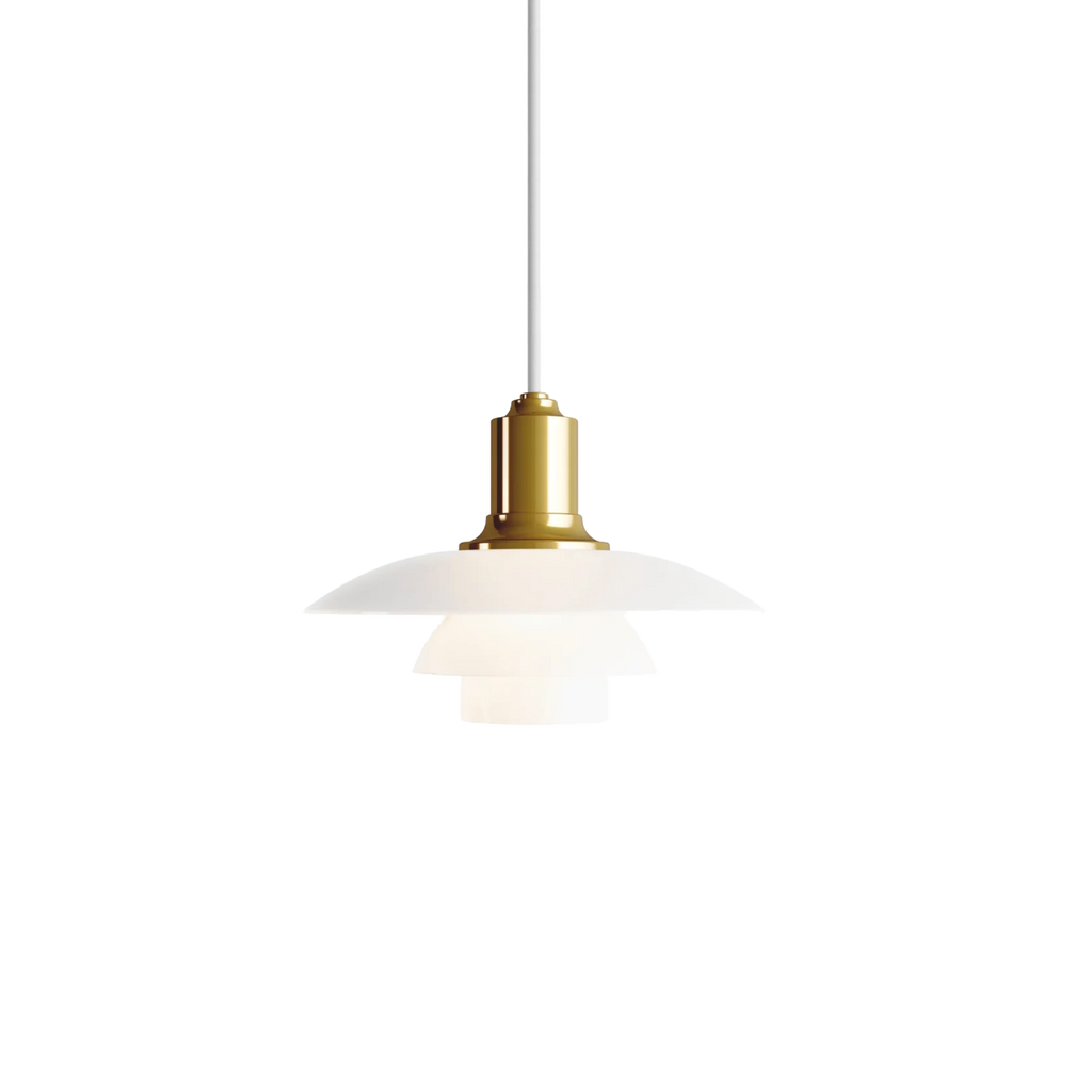 Louis Poulsen PH 2/1 Pendel - Messing Metalliseret