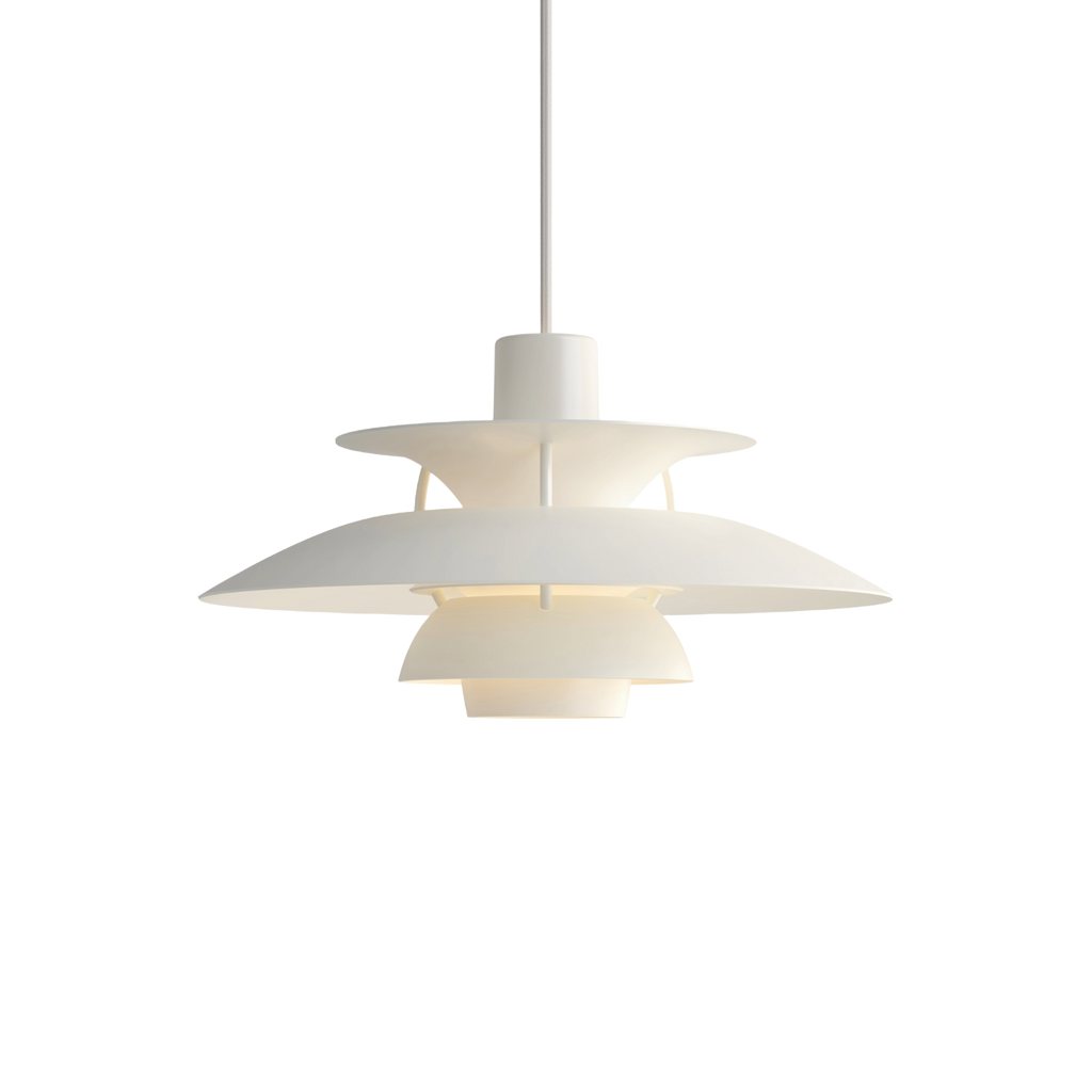 Louis Poulsen PH 5 Mini Pendel - Monokrom Hvid