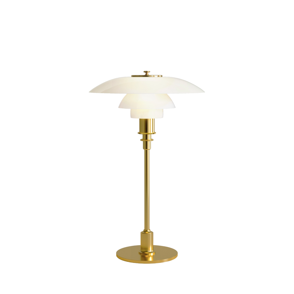 Louis Poulsen PH 3/2 Bordlampe Messing Metalliseret