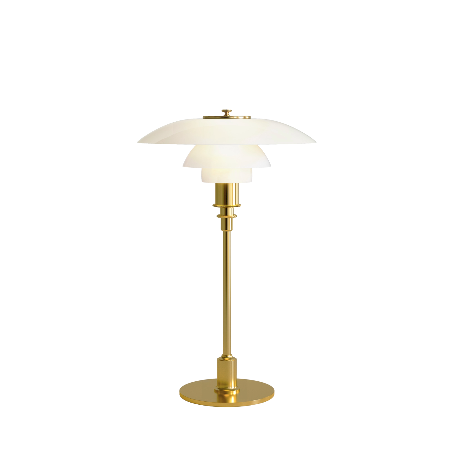 Louis Poulsen PH 3/2 Bordlampe Messing Metalliseret