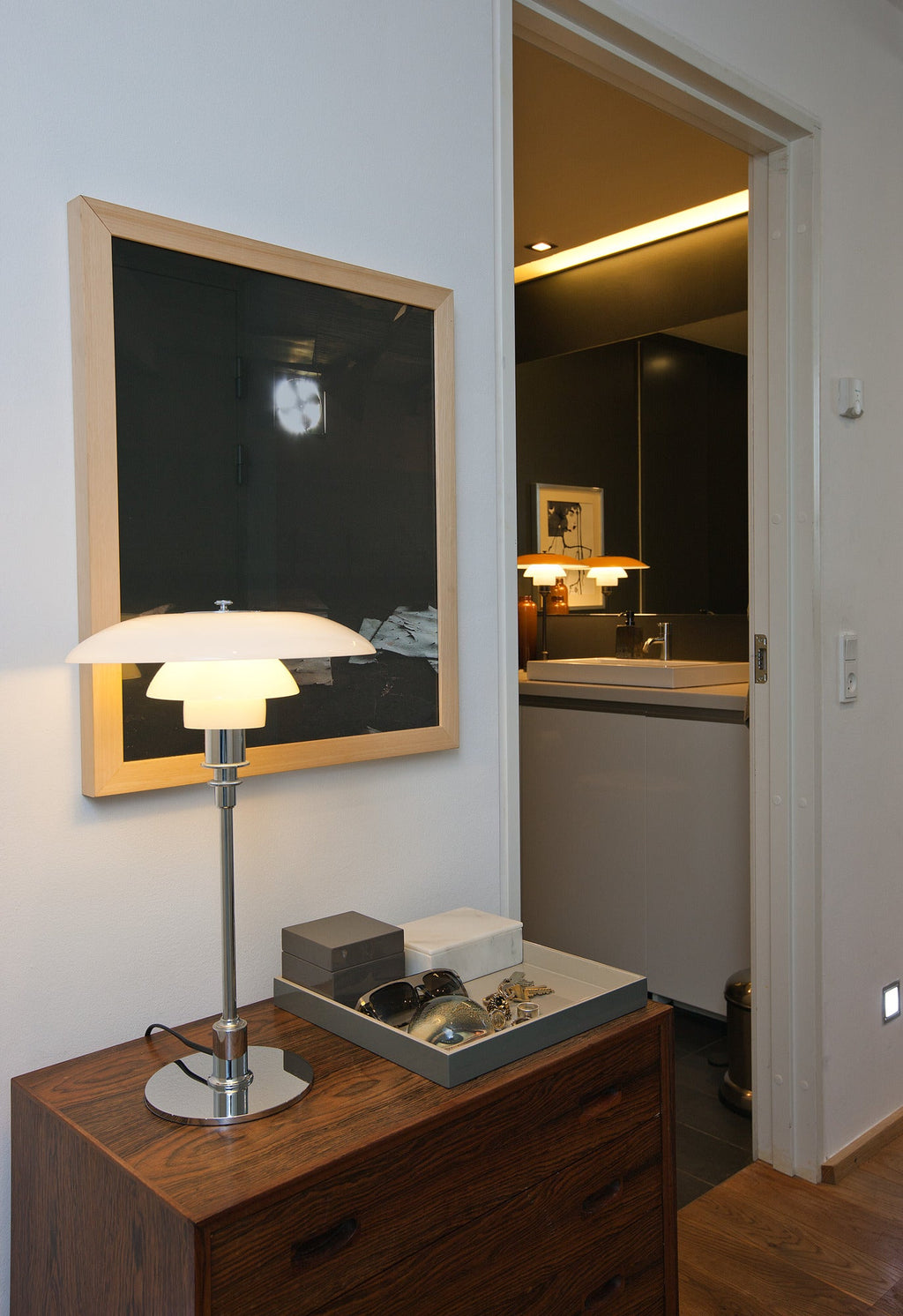 Louis Poulsen PH 3½-2½ Bordlampe - Højglansforkromet