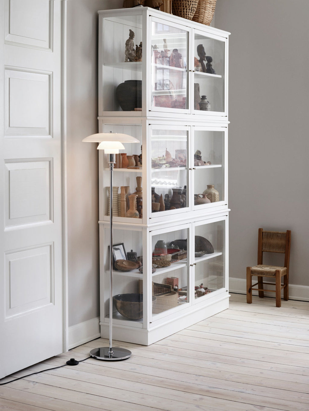 Louis Poulsen - PH 3½-2½ Gulvlampe - Højglansforkromet