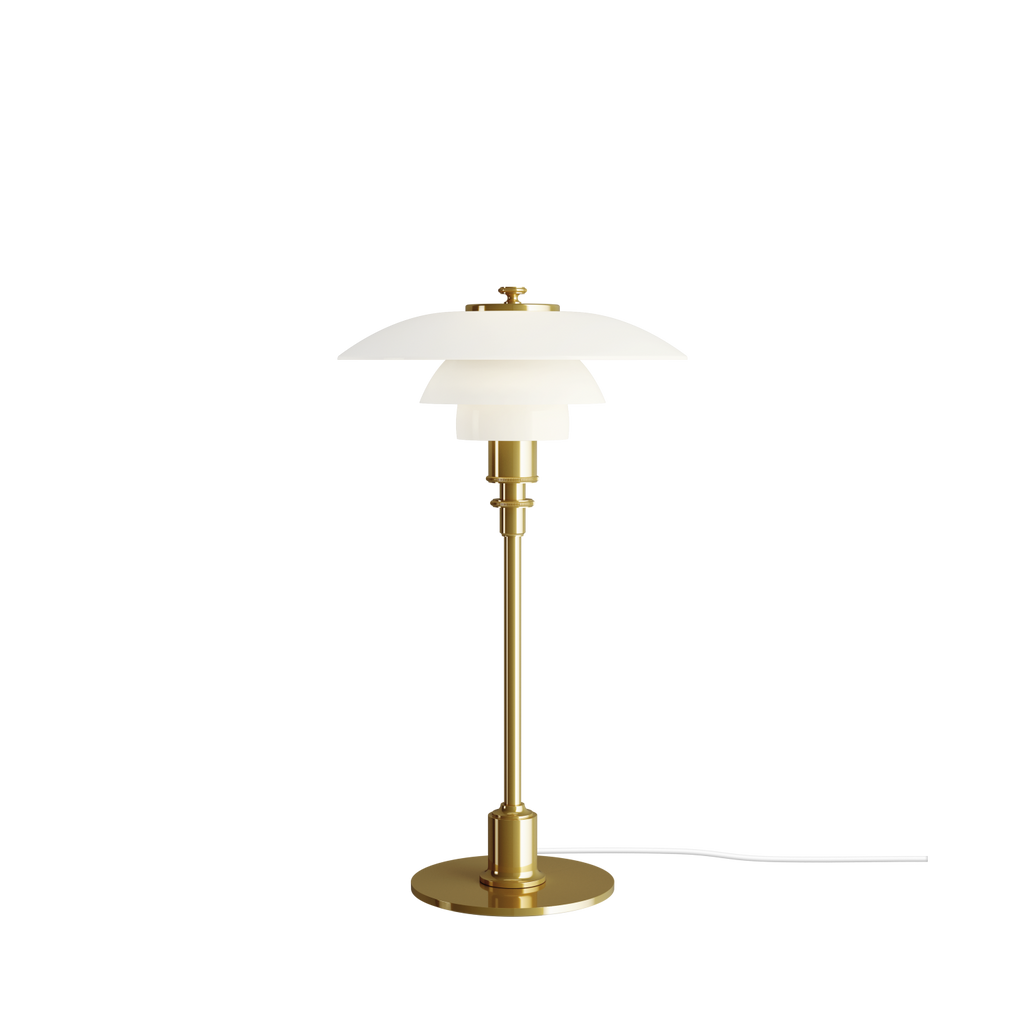 Louis Poulsen PH 2/1 Bordlampe Messing Metalliseret