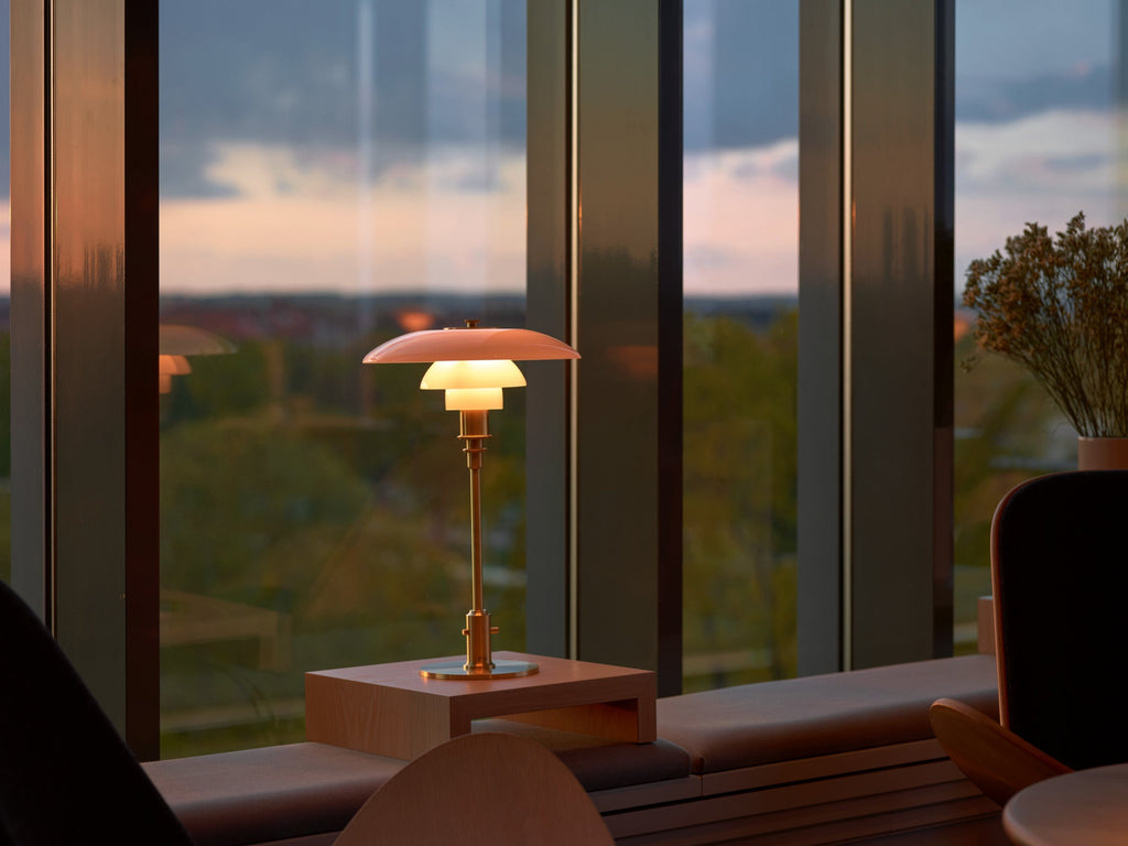 Louis Poulsen PH 3/2 Bordlampe Messing Metalliseret