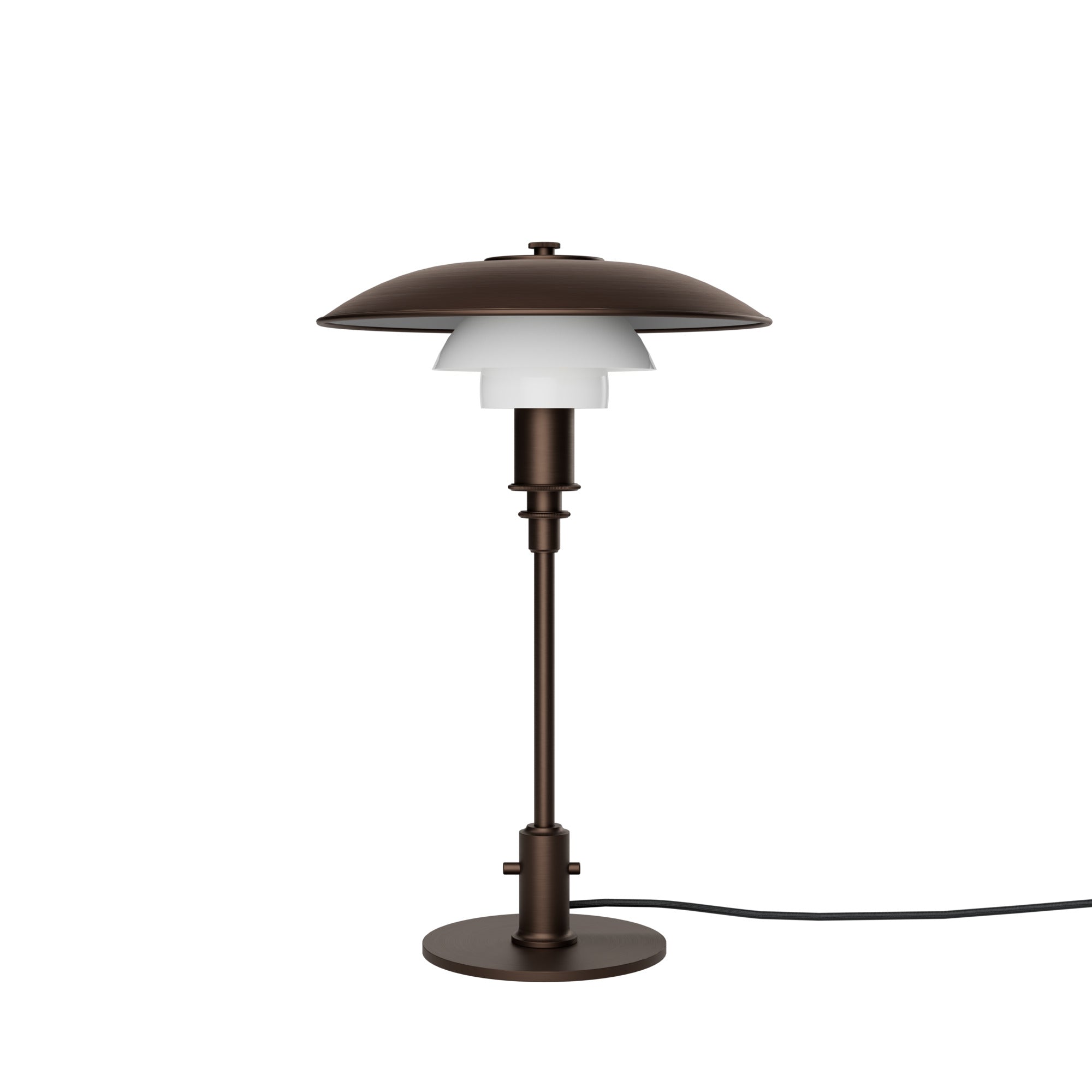 Louis Poulsen PH 3/2 bordlampe - aged brass/opal