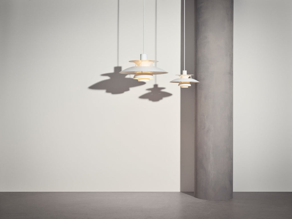 Louis Poulsen PH 5 Pendel - Monokrom Hvid