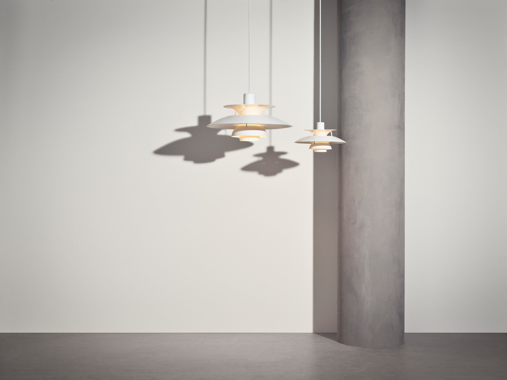 Louis Poulsen PH 5 Pendel - Monokrom Hvid