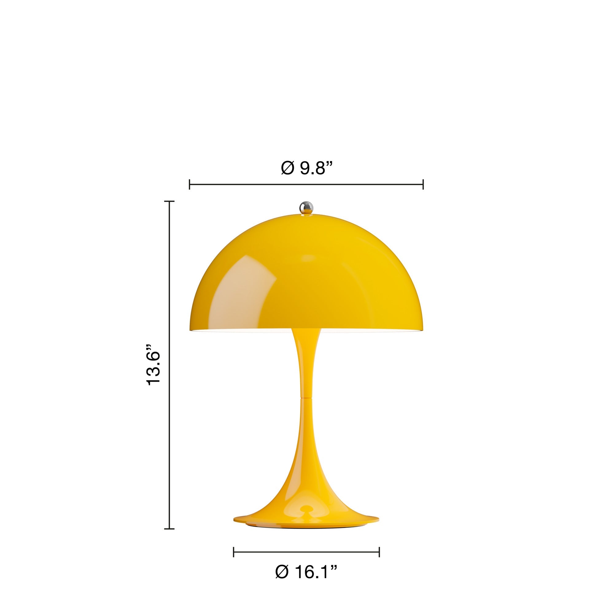 Louis Poulsen Panthella 250 Portable bordlampe - Opaque Yellow
