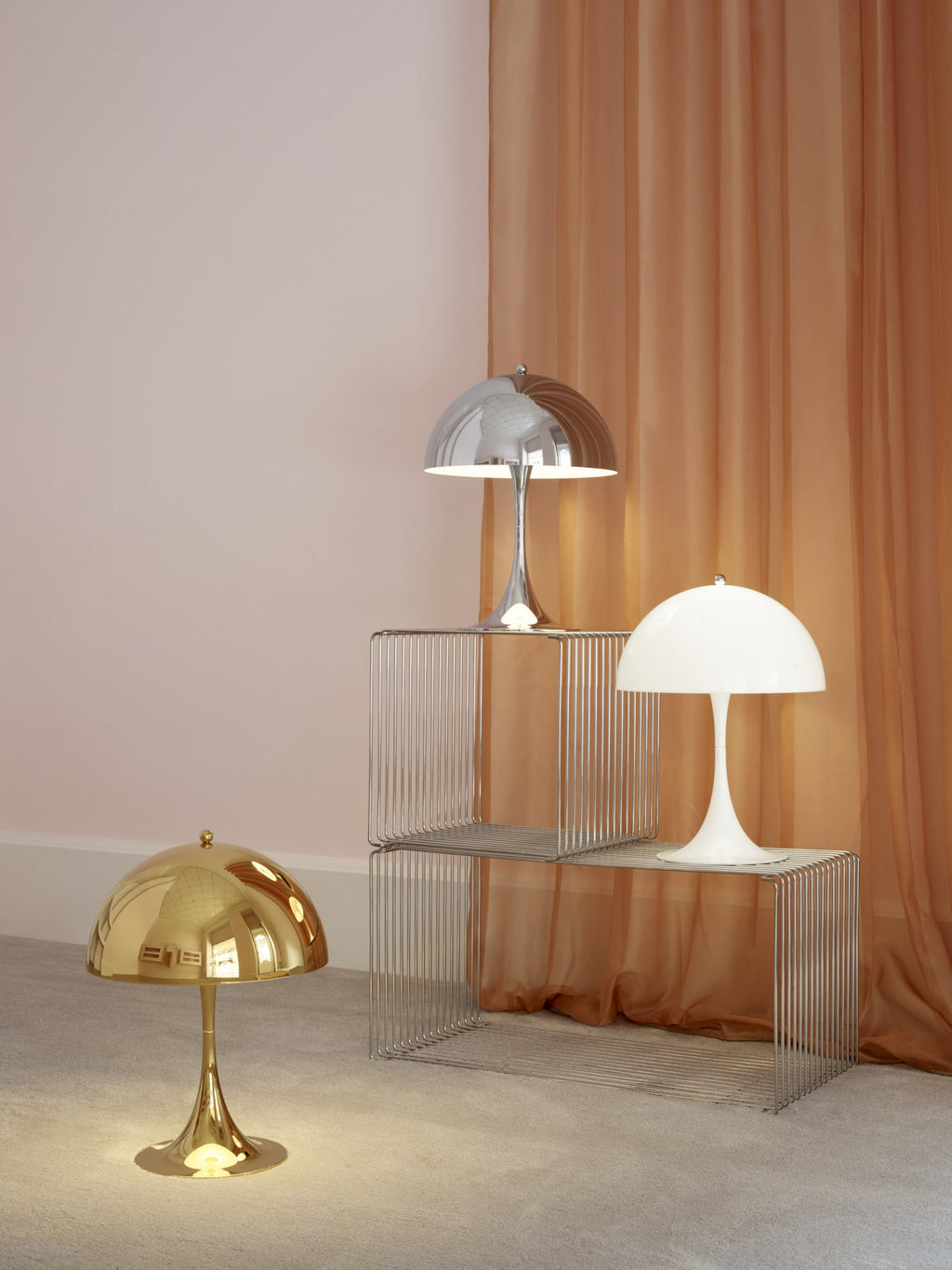 Louis Poulsen - Panthella 320 Bordlampe - Højglansforkromet
