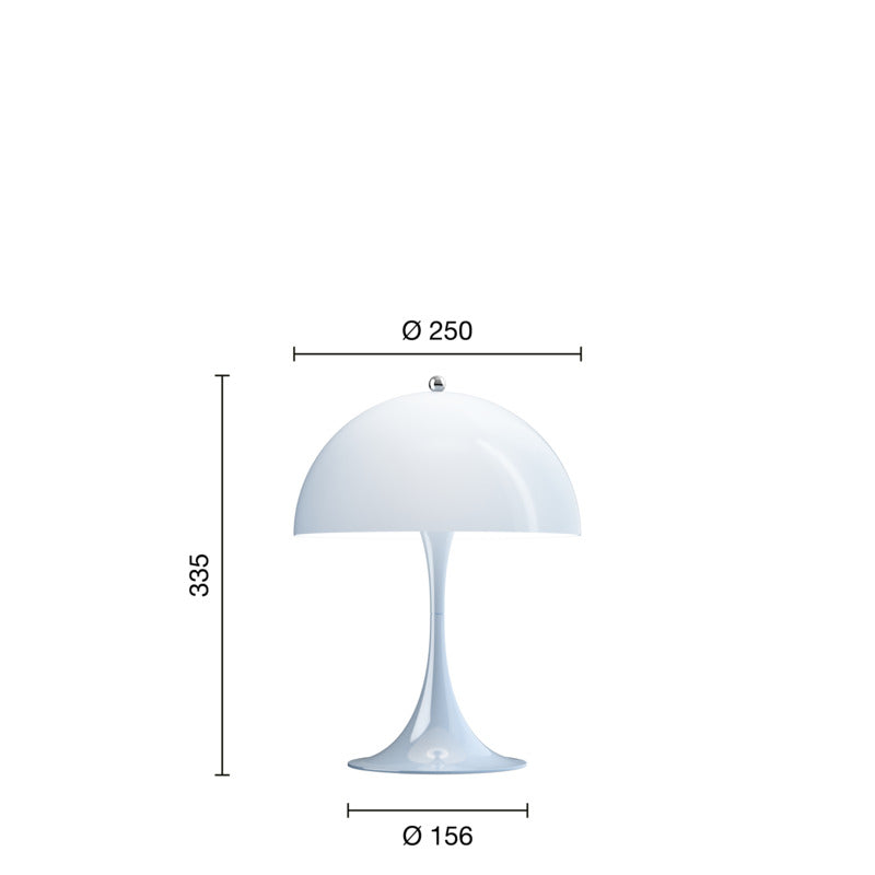 Louis Poulsen Panthella 250 Bordlampe Pale Blue Acryl