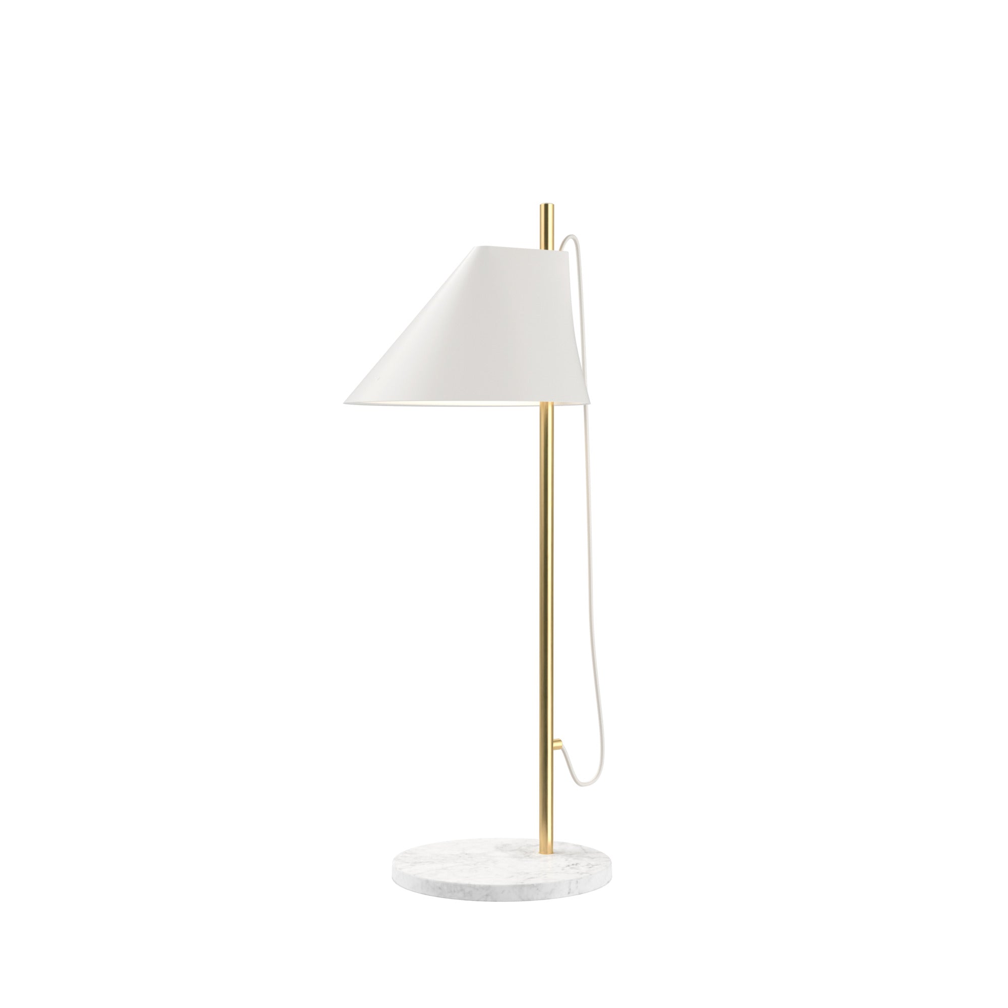 Louis Poulsen - YUH Bordlampe - Hvid Marmor Fod