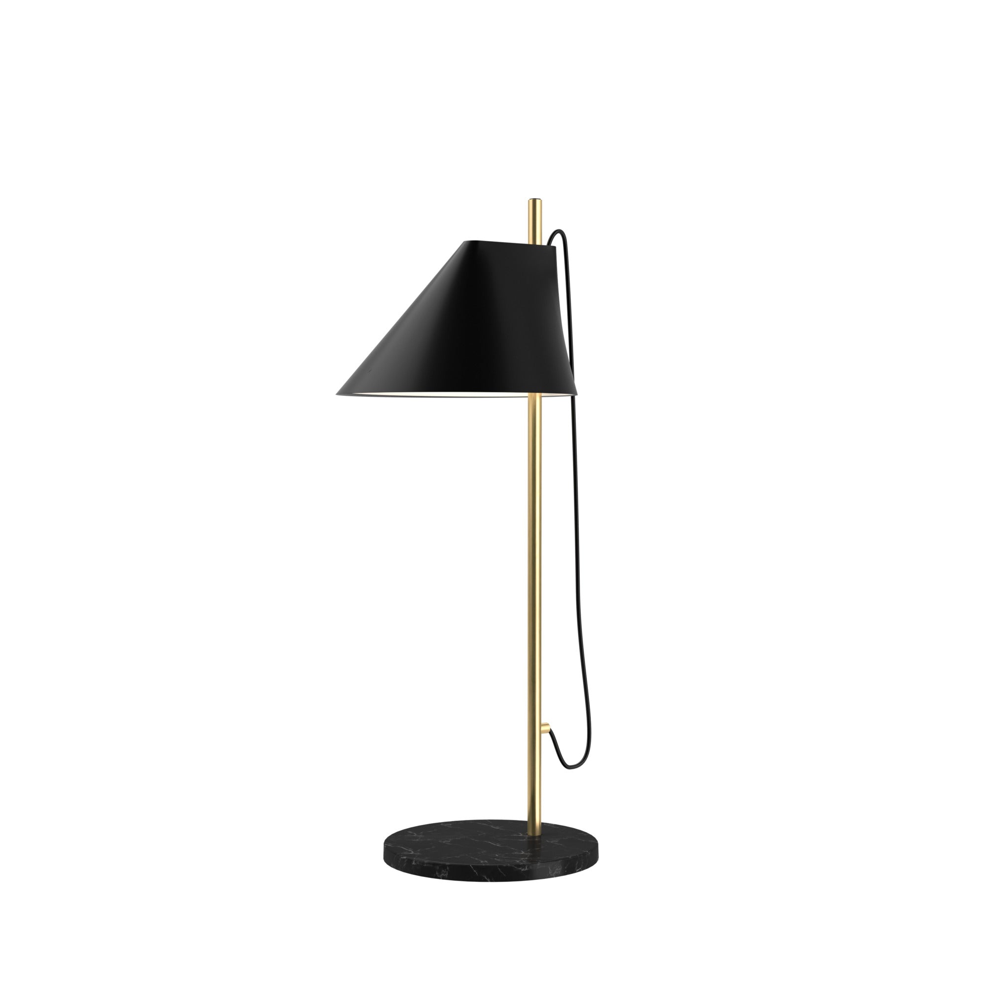Louis Poulsen - YUH Bordlampe - Sort Marmor Fod