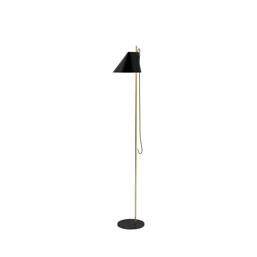 Louis Poulsen Yuh Gulvlampe - Sort Marmor Fod