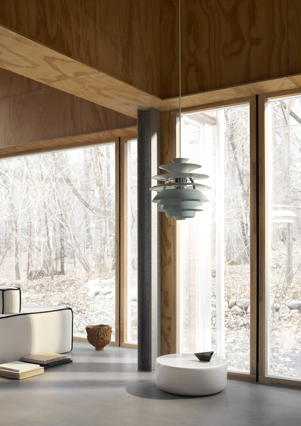 Louis Poulsen PH Snowball Dusty Green/High Lustre Chrome Plated