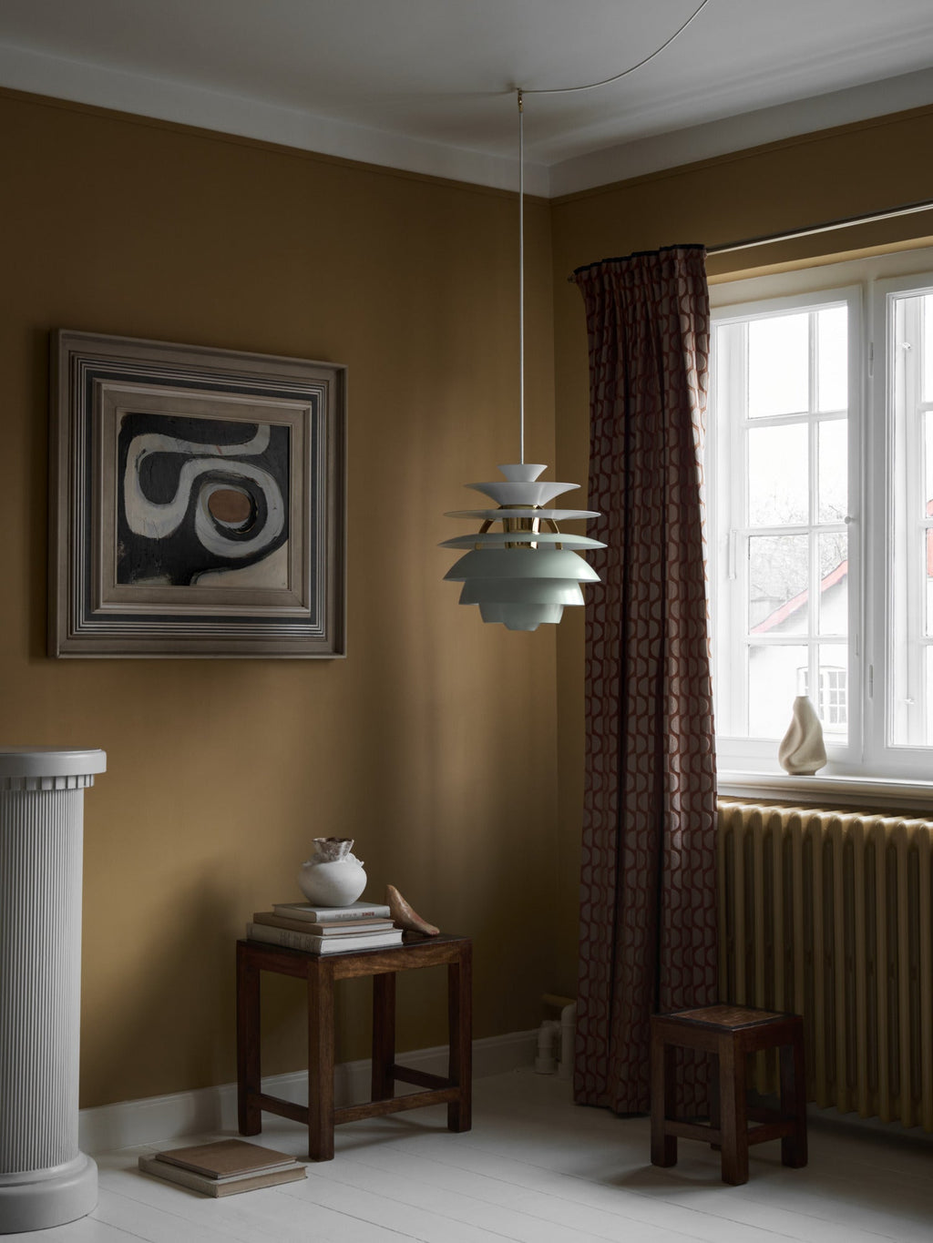 Louis Poulsen PH Snowball Dusty Blue/Brass Metallised