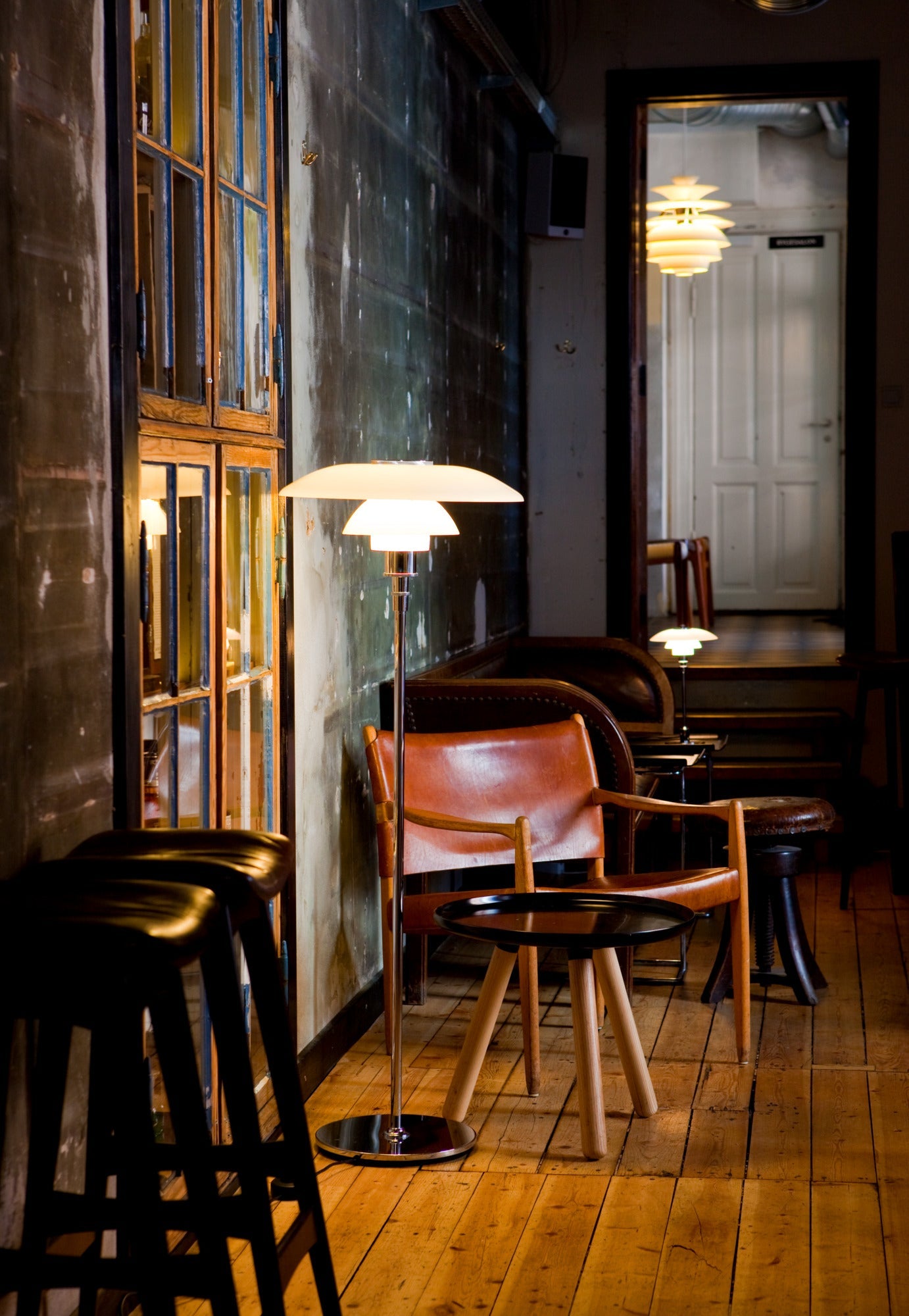 Louis Poulsen - PH 4½-3½ Gulvlampe - Højglansforkromet